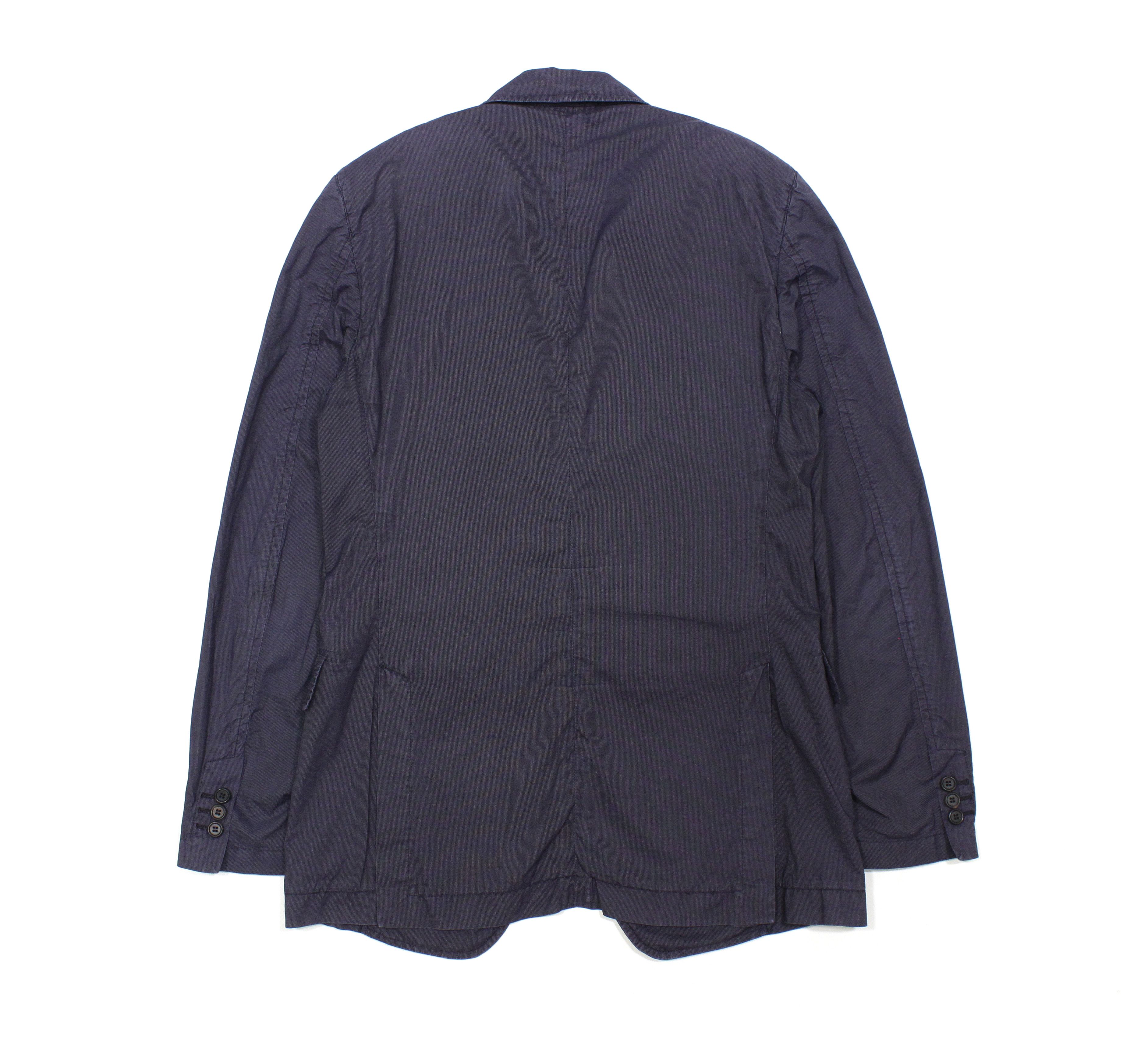 Prada Milano Striped Washed Blazer Size 54R Size 54R - 2 Thumbnail