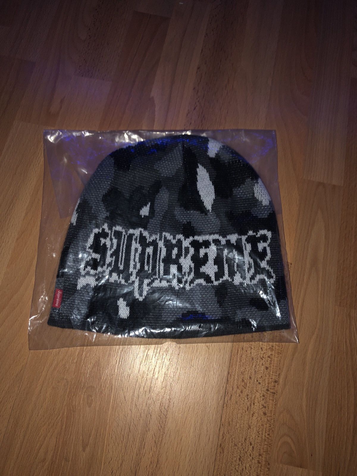 Supreme Supreme Paris Camo Beanie (Black Camo) | Grailed