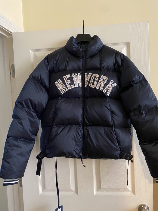 Kith Kith x MLB NY Yankees Navy Puffer W/ Python Script S | Grailed