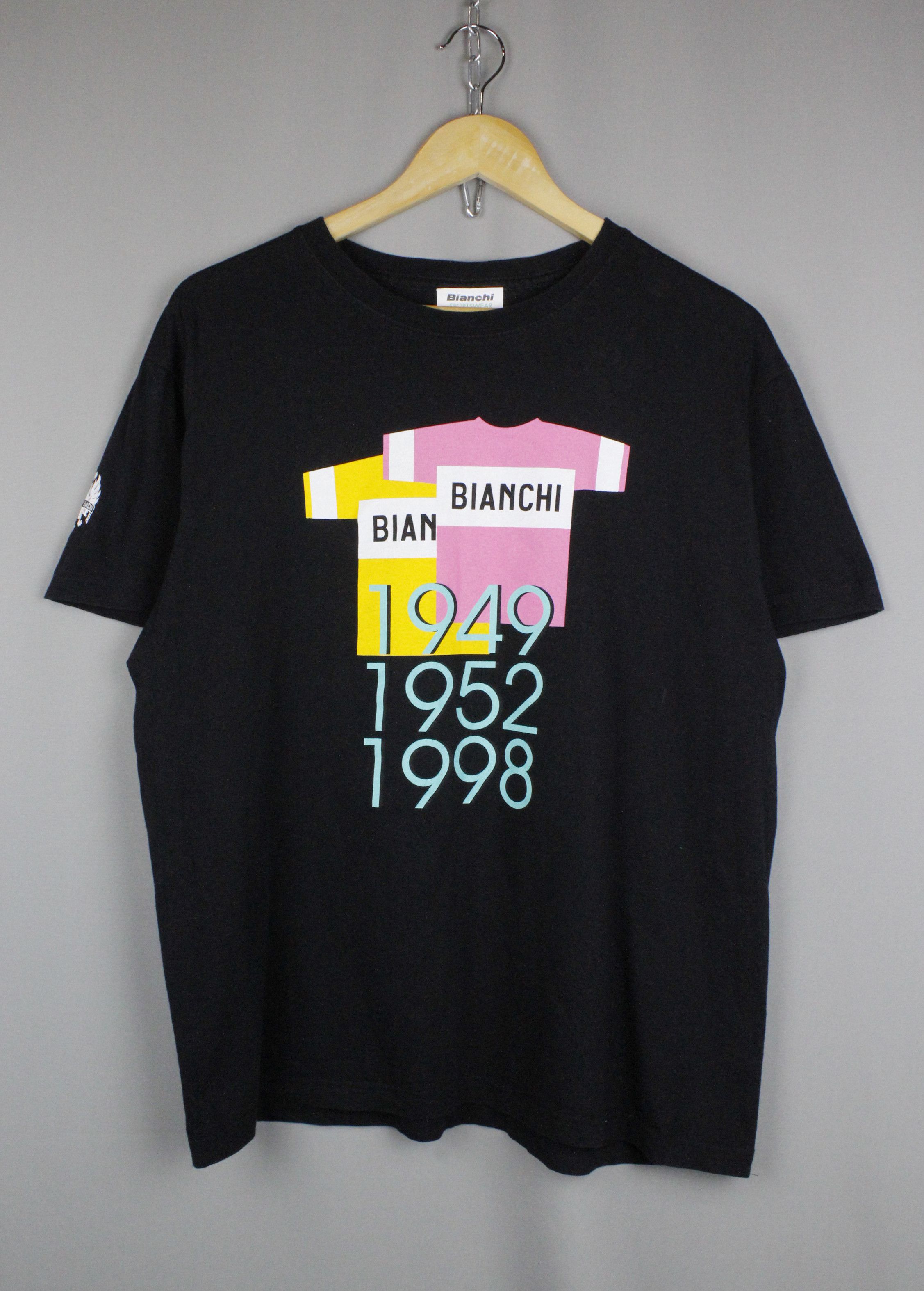 Bicycle Bianchi Sportswear Black Logo T-Shirt Size US XL / EU 56 / 4 - 1 Thumbnail