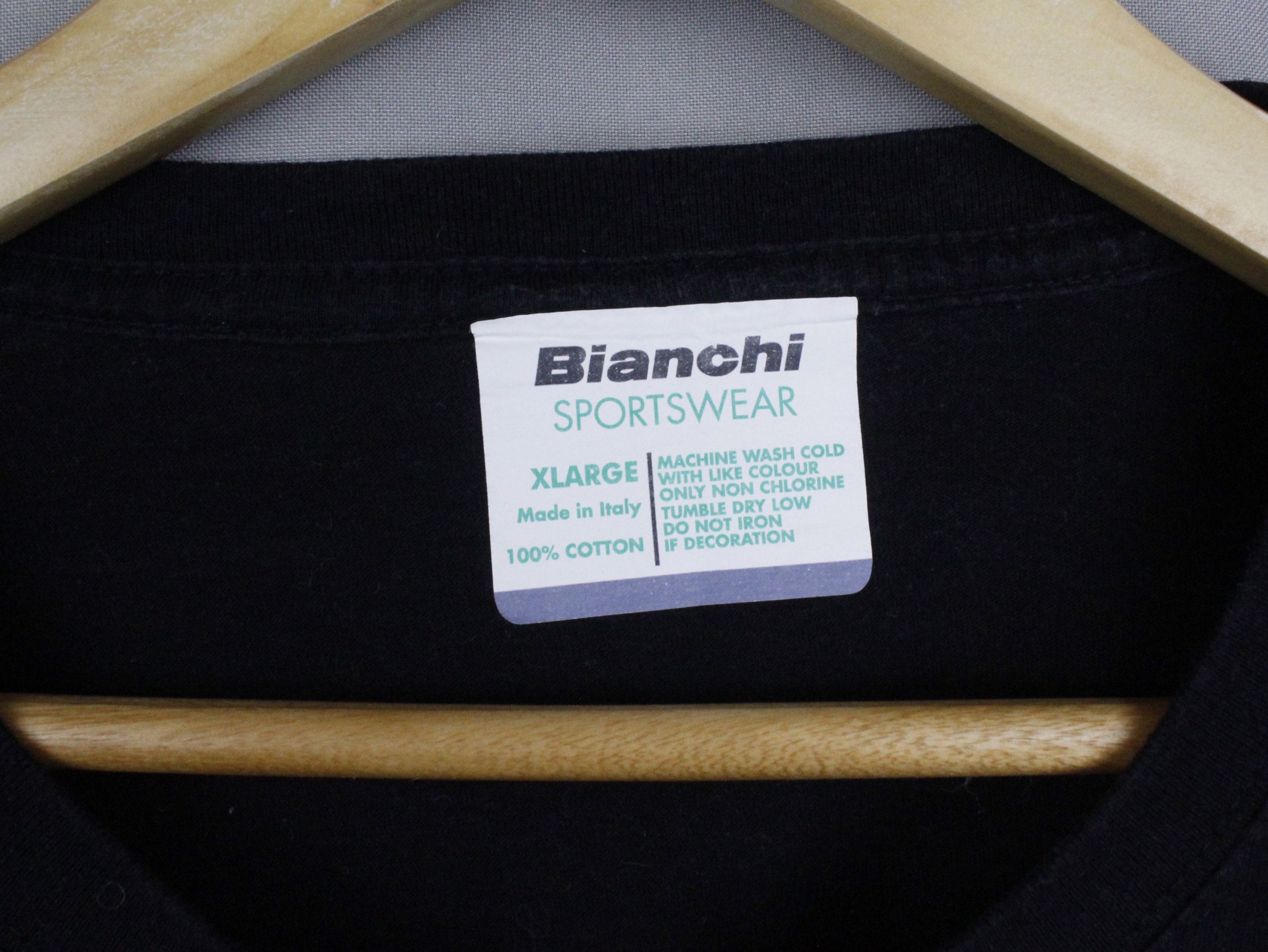 Bicycle Bianchi Sportswear Black Logo T-Shirt Size US XL / EU 56 / 4 - 4 Thumbnail