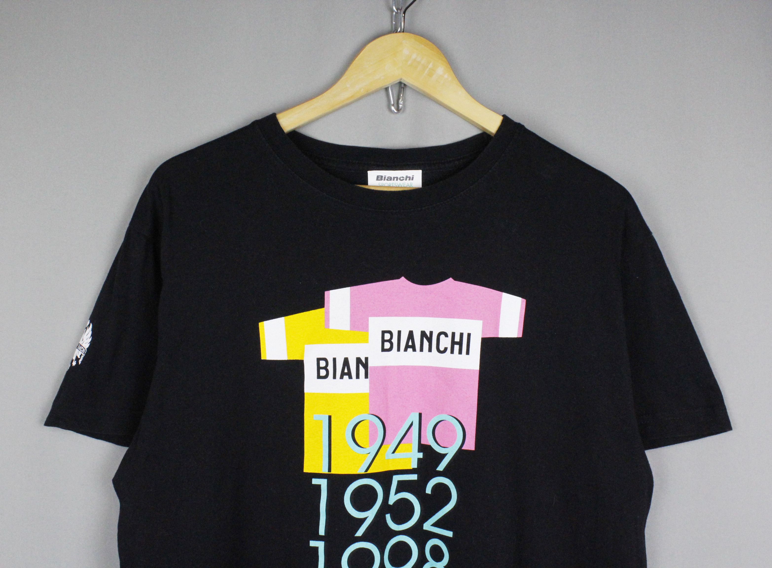 Bicycle Bianchi Sportswear Black Logo T-Shirt Size US XL / EU 56 / 4 - 2 Thumbnail