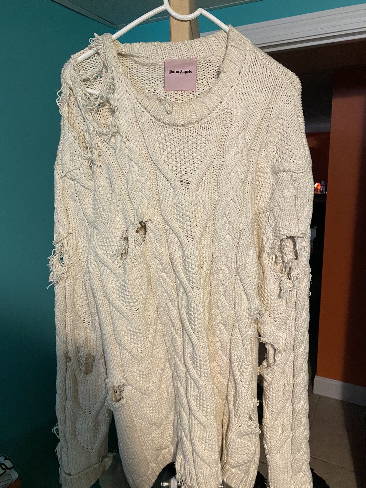 Palm Angels Fisherman Sweater Size US L / EU 52-54 / 3 - 1 Thumbnail