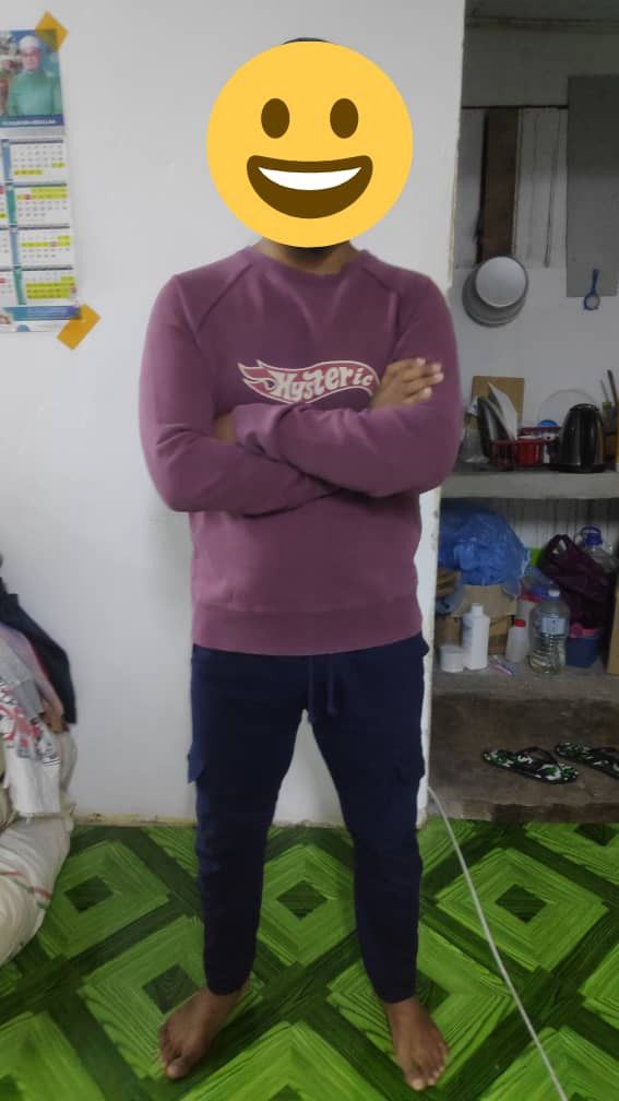 Hysteric Glamour × Vintage Vintage HYSTERIC GLAMOUR Sweatshirt Medium Maroon Dope Size US M / EU 48-50 / 2 - 9 Thumbnail