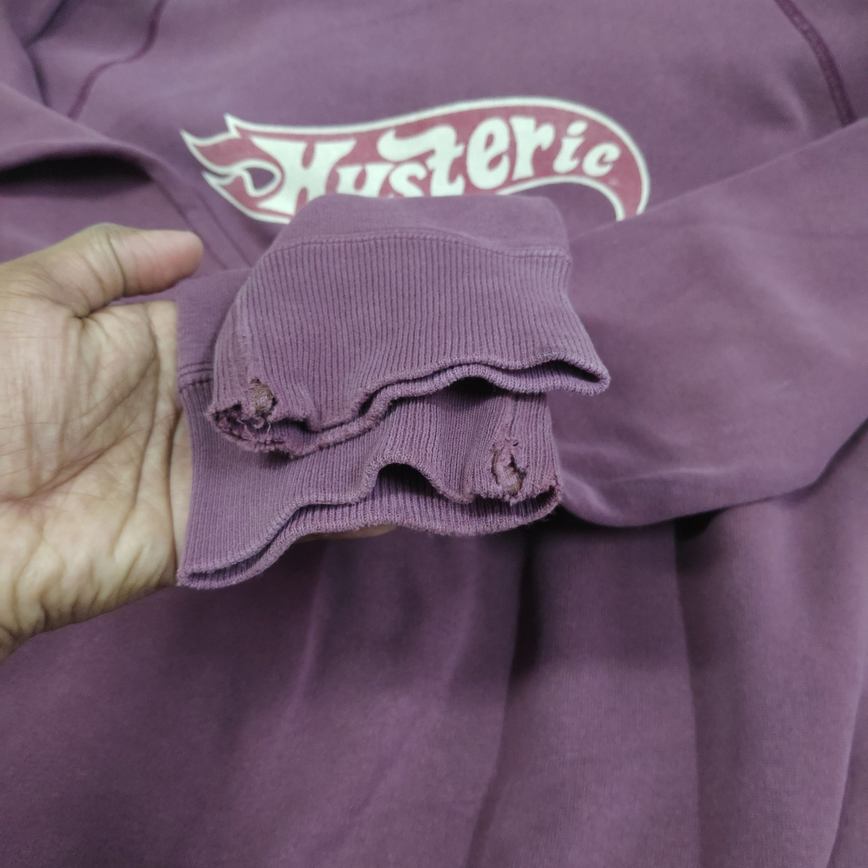 Hysteric Glamour × Vintage Vintage HYSTERIC GLAMOUR Sweatshirt Medium Maroon Dope Size US M / EU 48-50 / 2 - 8 Thumbnail