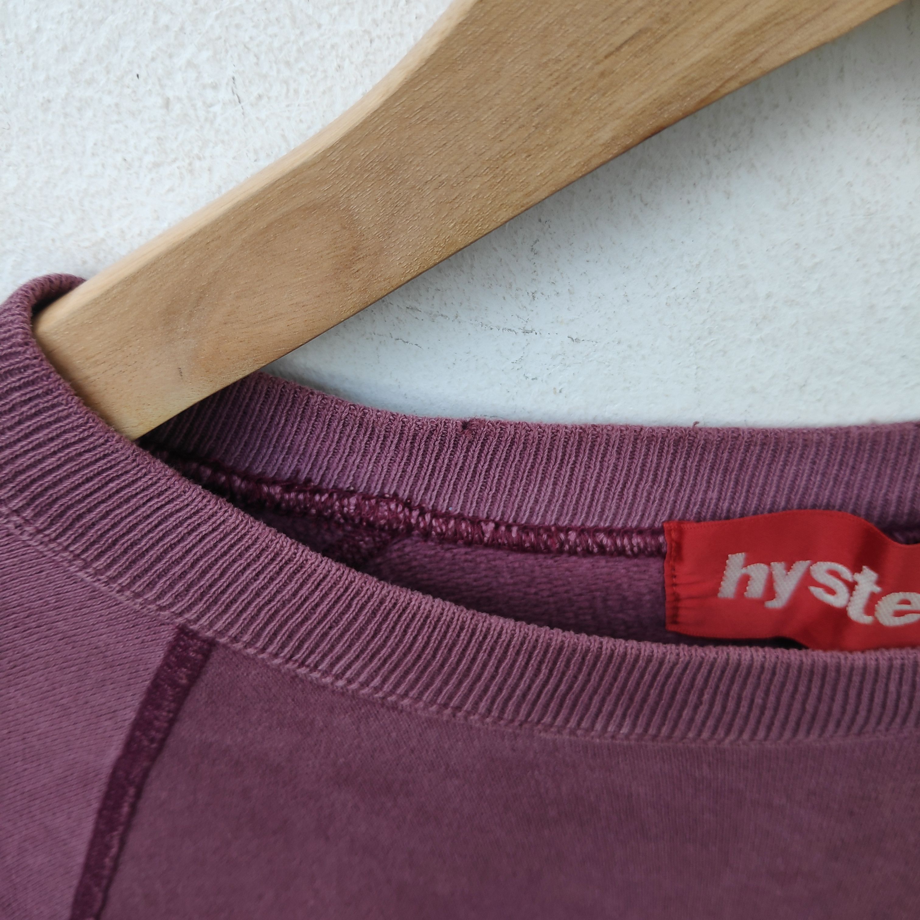 Hysteric Glamour × Vintage Vintage HYSTERIC GLAMOUR Sweatshirt Medium Maroon Dope Size US M / EU 48-50 / 2 - 6 Thumbnail