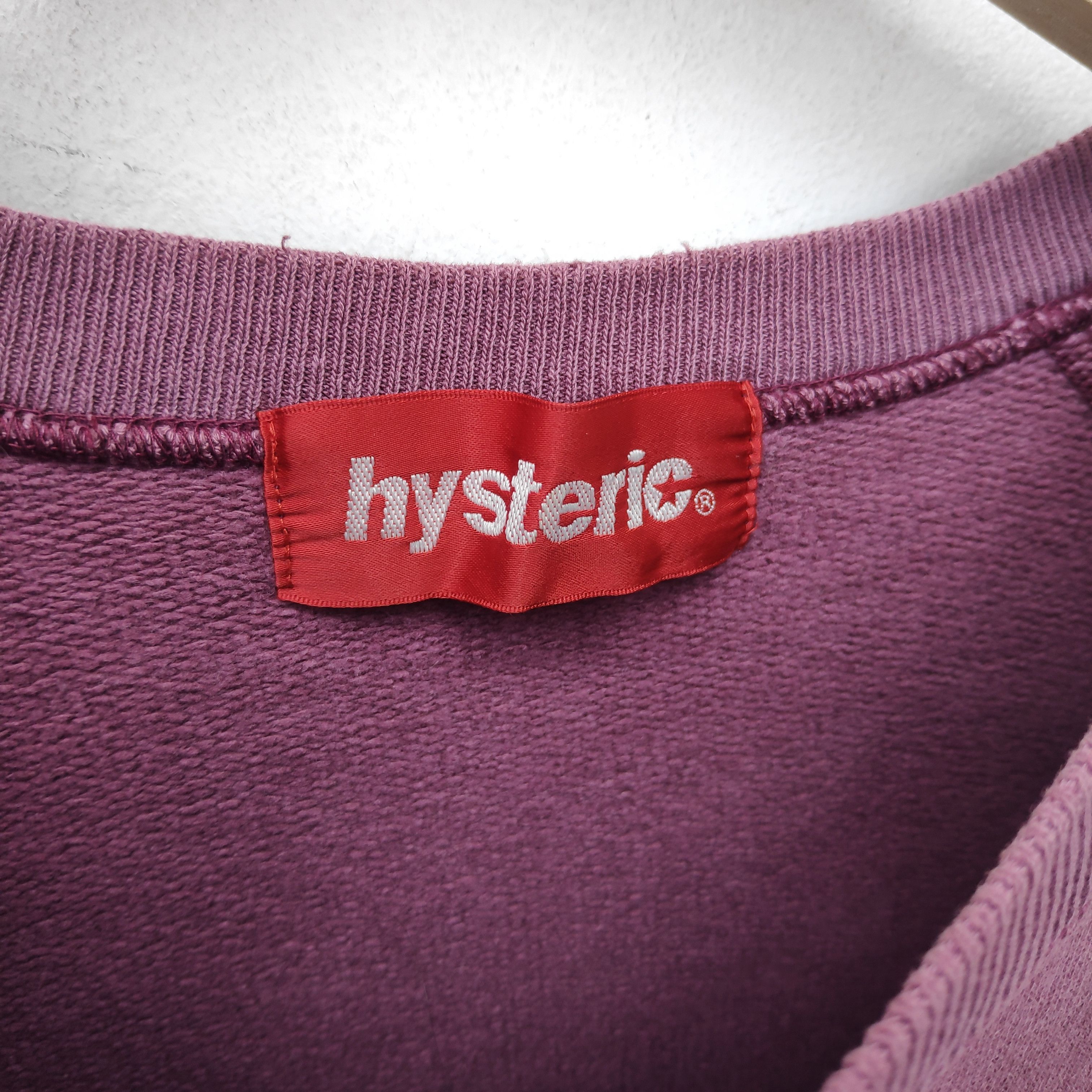 Hysteric Glamour × Vintage Vintage HYSTERIC GLAMOUR Sweatshirt Medium Maroon Dope Size US M / EU 48-50 / 2 - 5 Thumbnail