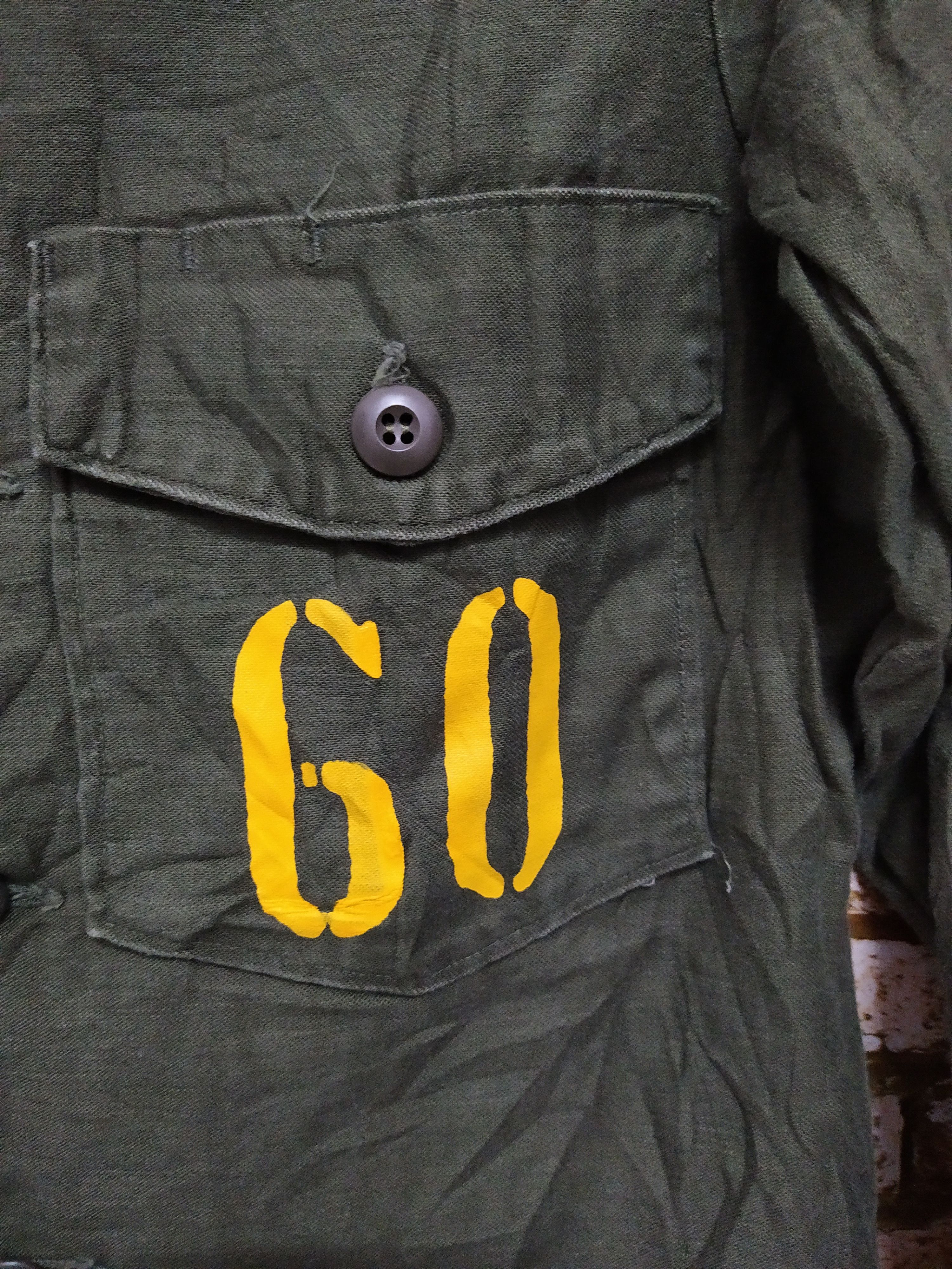 Vintage WW2 Mediterranean Theater MTO 1944-45 SATEEN SHIRT (B555) Size US S / EU 44-46 / 1 - 4 Thumbnail