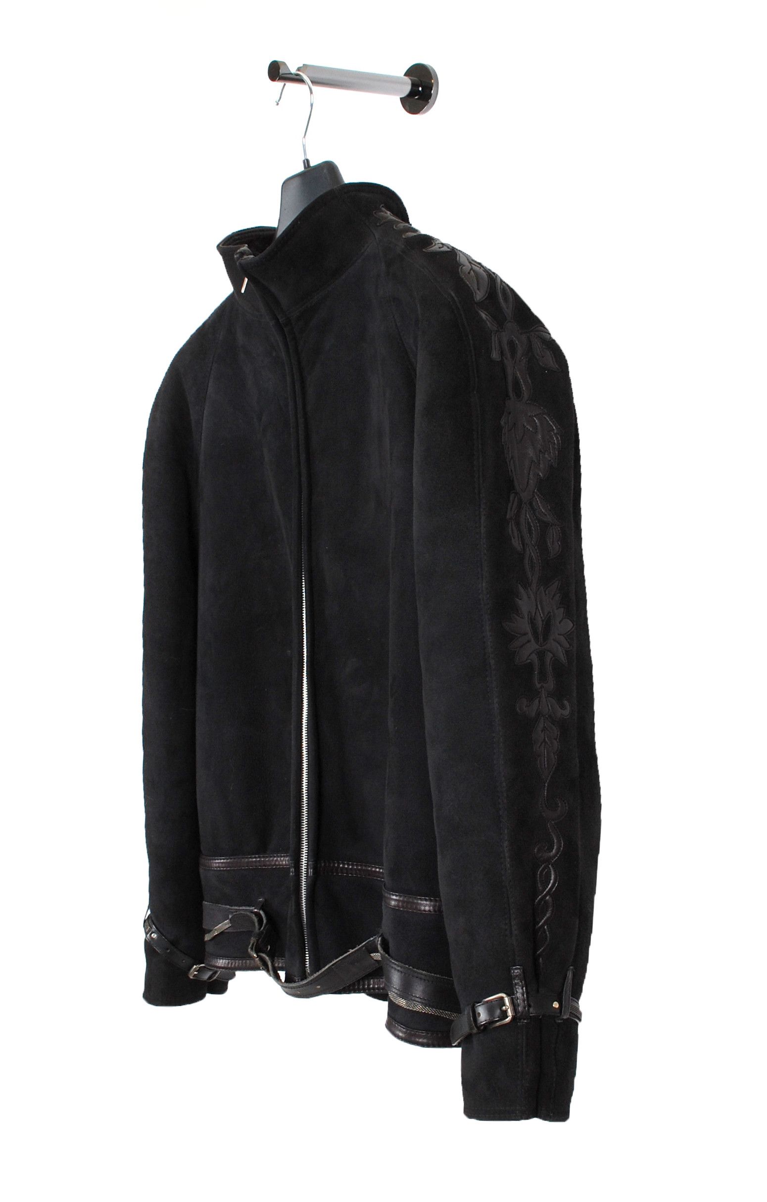 Versace suede jacket sales