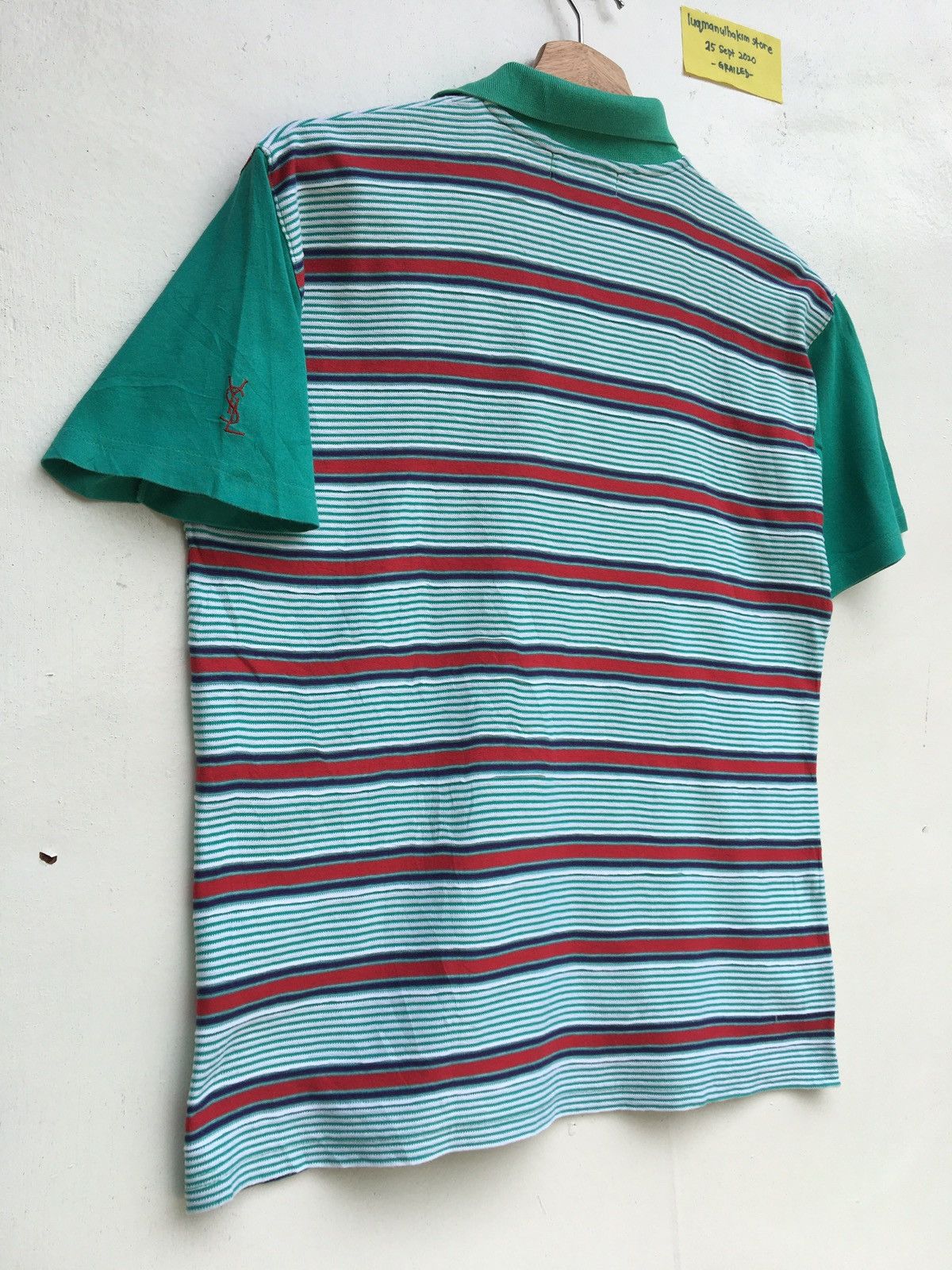 Yves Saint Laurent Vintage Yves Saint Laurent YSL Pour Homme Stripes Polos Size US S / EU 44-46 / 1 - 17 Thumbnail