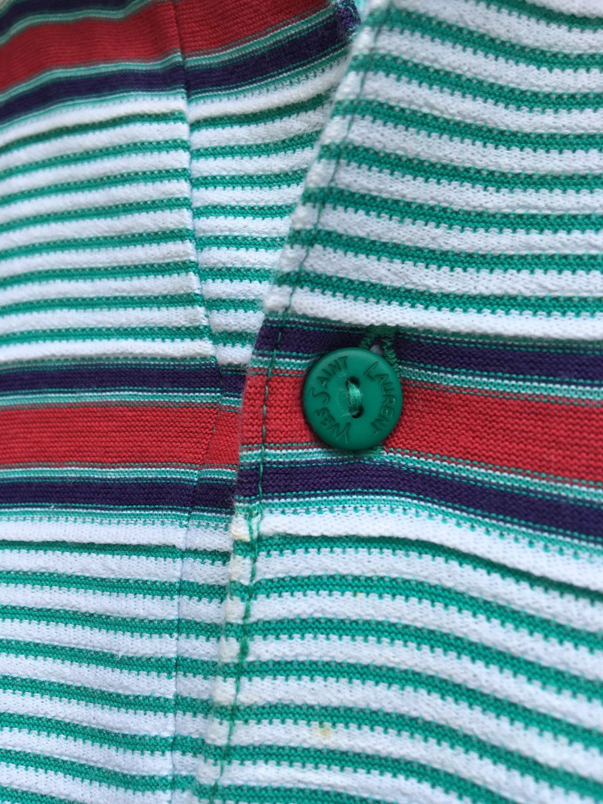 Yves Saint Laurent Vintage Yves Saint Laurent YSL Pour Homme Stripes Polos Size US S / EU 44-46 / 1 - 10 Thumbnail