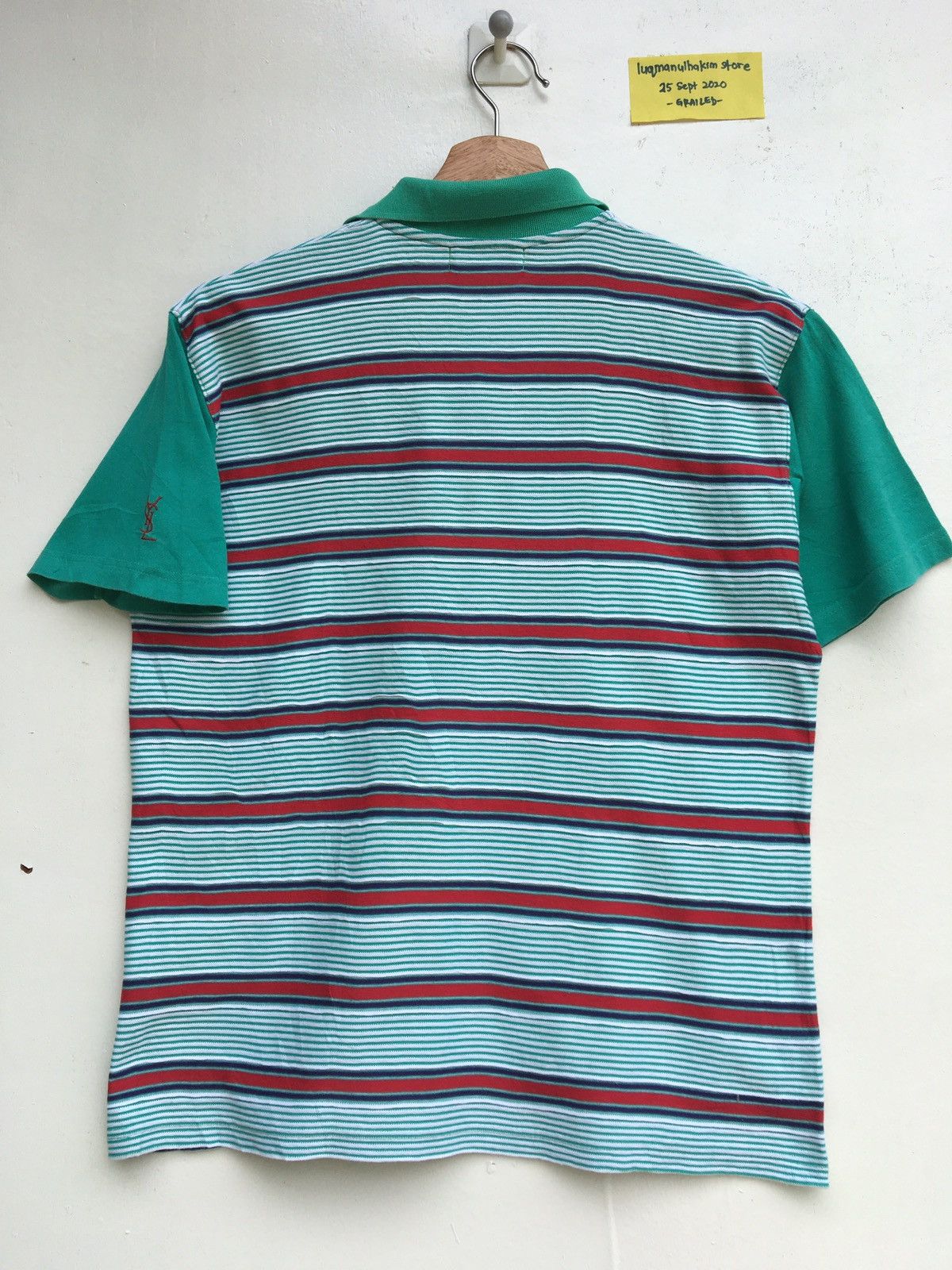Yves Saint Laurent Vintage Yves Saint Laurent YSL Pour Homme Stripes Polos Size US S / EU 44-46 / 1 - 16 Thumbnail