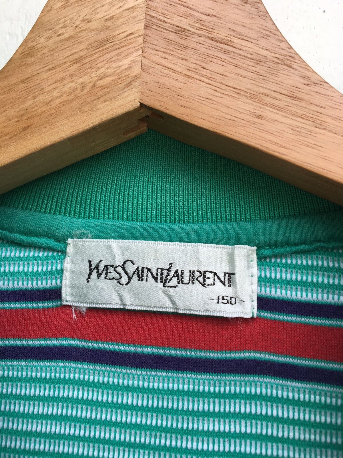 Yves Saint Laurent Vintage Yves Saint Laurent YSL Pour Homme Stripes Polos Size US S / EU 44-46 / 1 - 11 Thumbnail