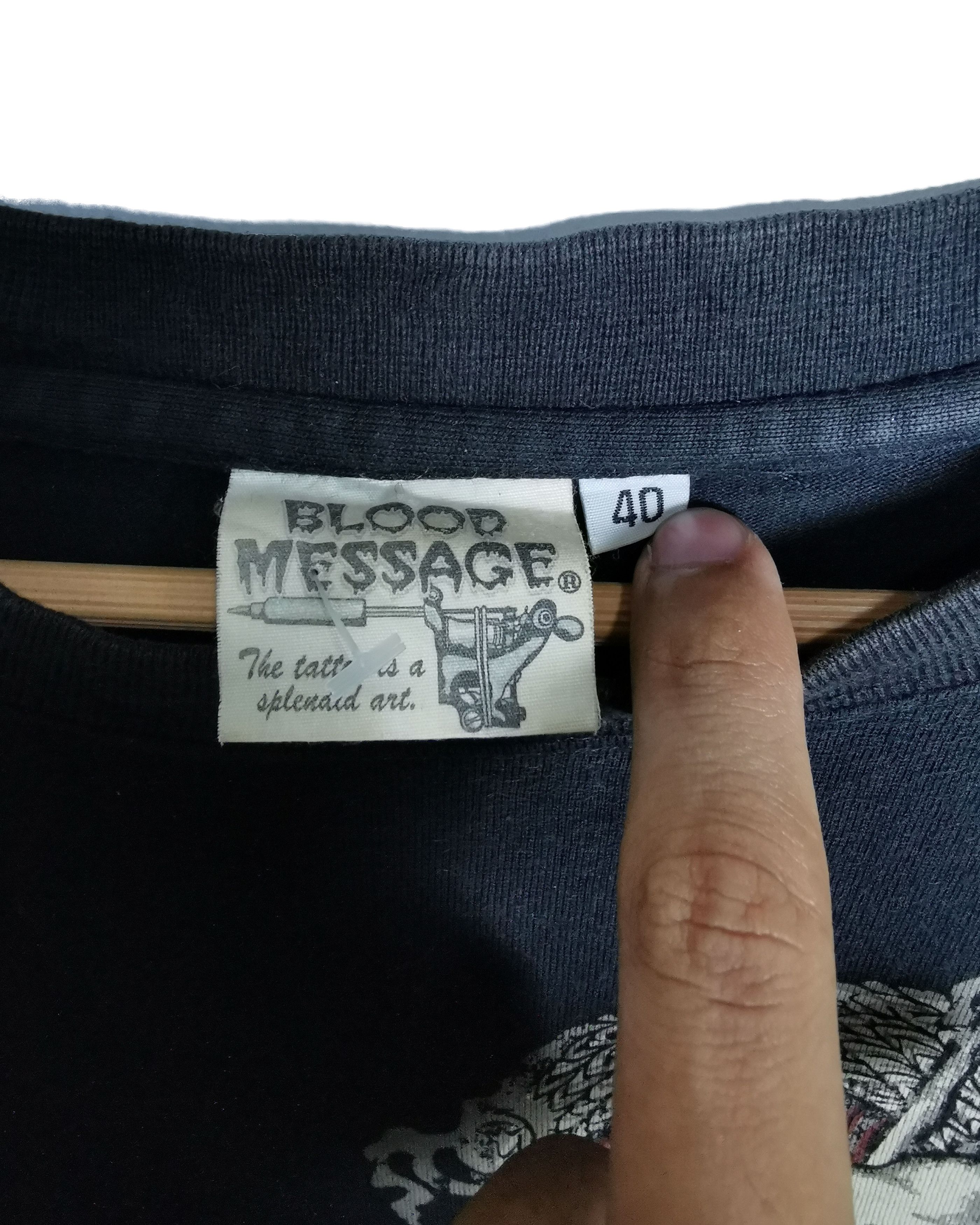 Japanese Brand Similar to Evisu Blood Message Tattoo Dragon T shirt Size US S / EU 44-46 / 1 - 4 Thumbnail
