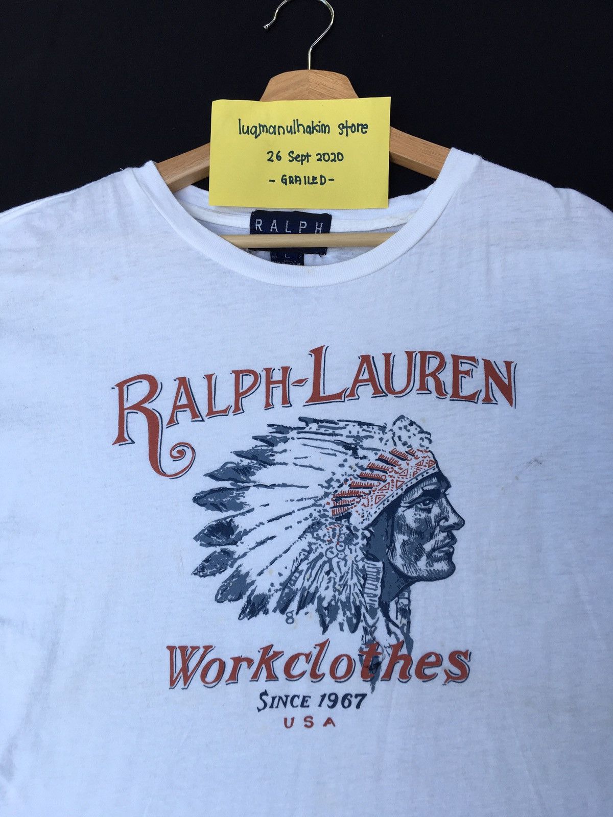Ralph Lauren Rare Ralph Lauren Native American Printed Tshirt Size US L / EU 52-54 / 3 - 1 Thumbnail