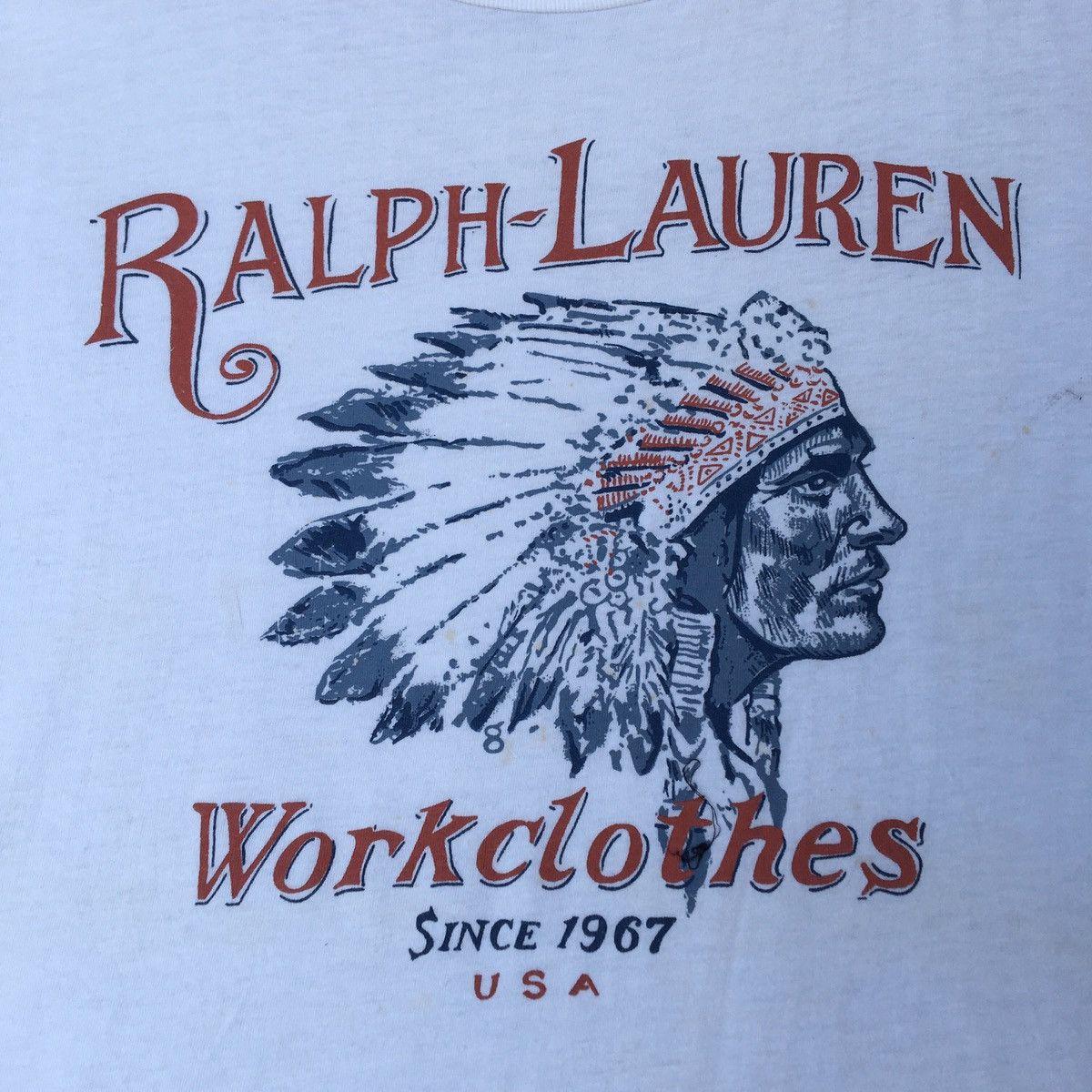 Ralph Lauren Rare Ralph Lauren Native American Printed Tshirt Size US L / EU 52-54 / 3 - 6 Thumbnail