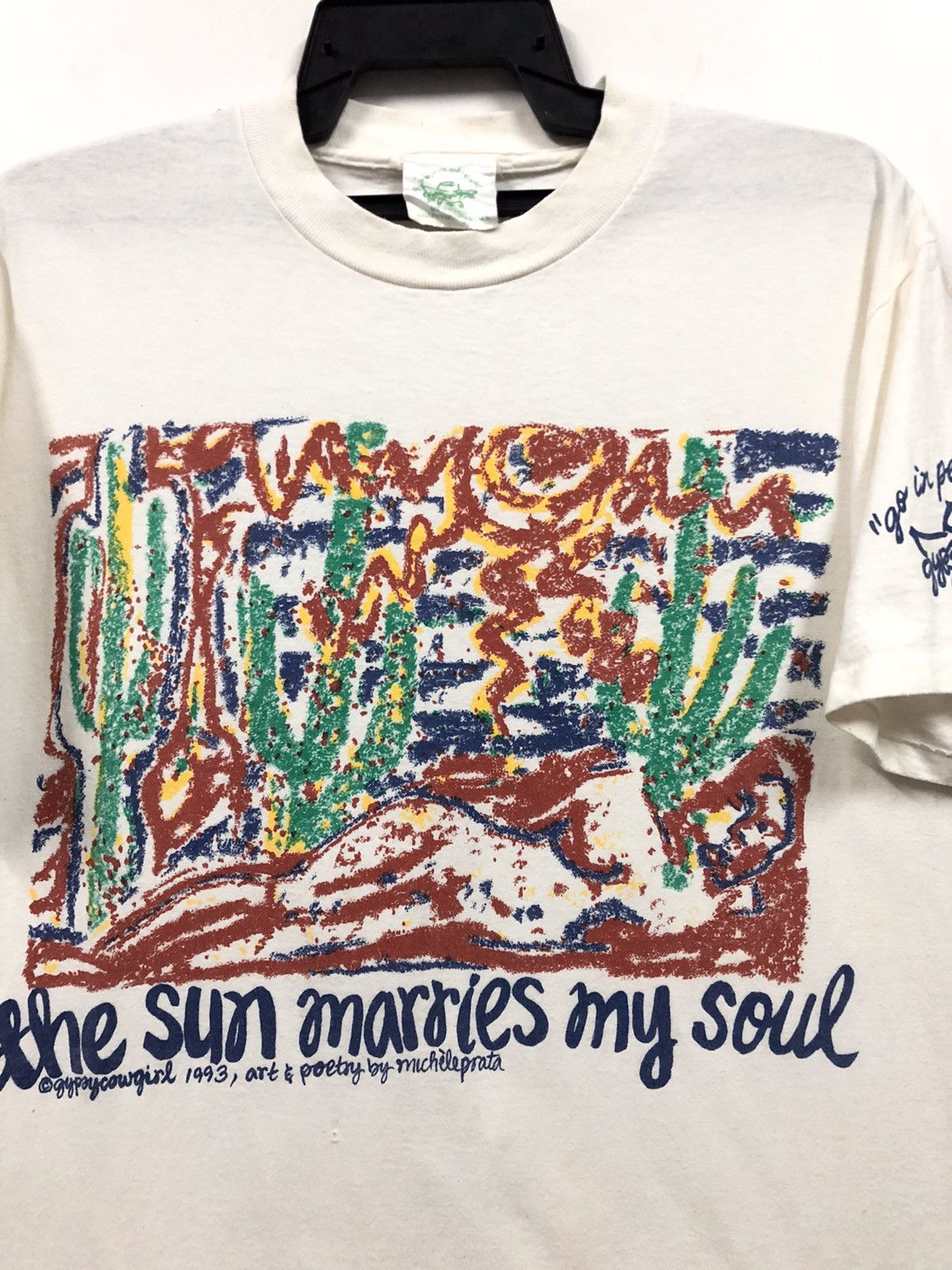Vintage Vintage 1993 The Sun Marries My Soul By Michele Prata Shirt Size US M / EU 48-50 / 2 - 2 Thumbnail