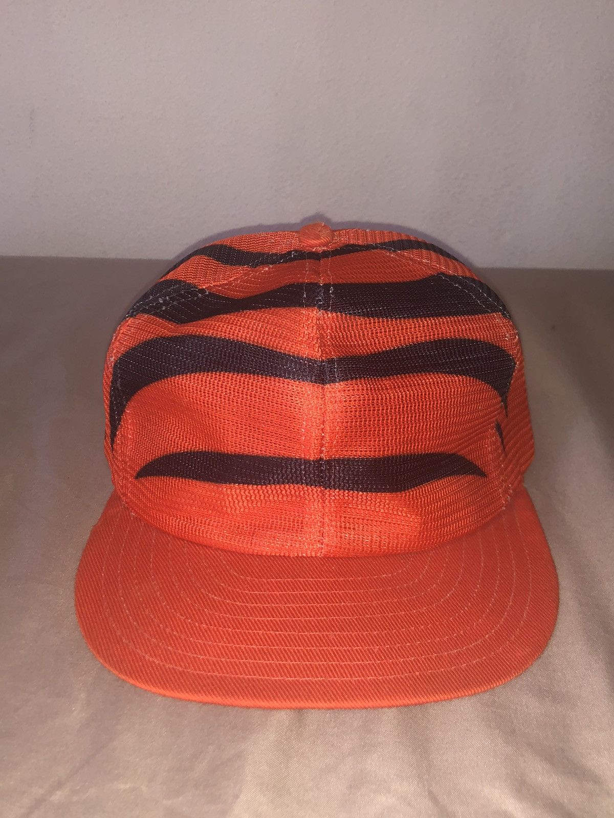 Cincinnati Bengals Vintage Tiger stripes Spellout Snapback Cap Hat USA