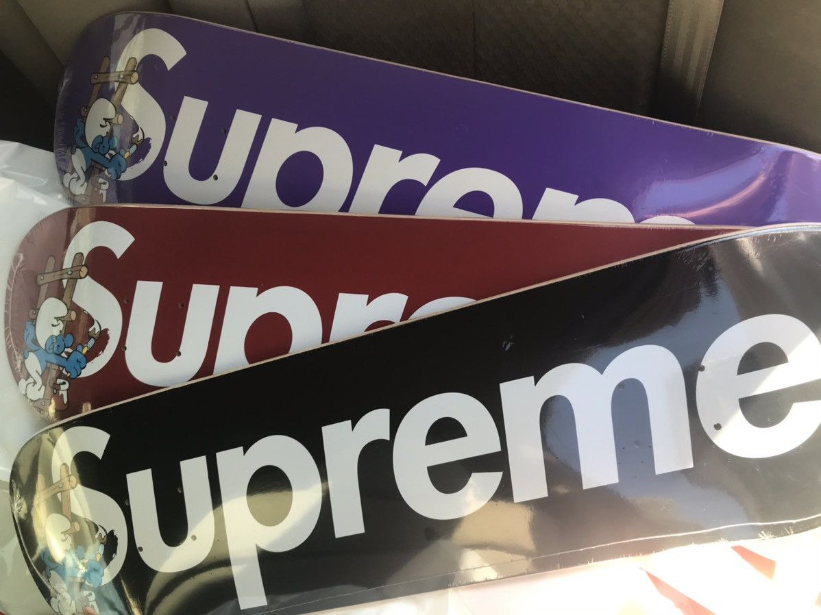 Supreme Supreme smurfs skateboard decks | Grailed