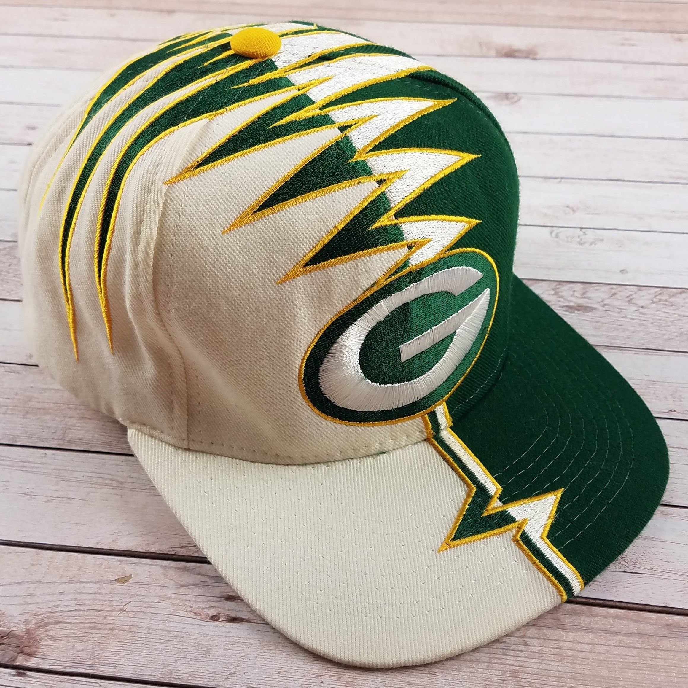 Vintage VTG 90s Green Bay Packers Shockwave Starter Hat Grailed