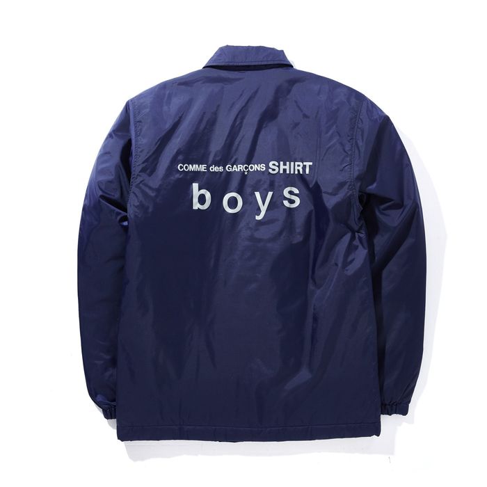 Comme des Garcons Boys Navy Coach Jacket | Grailed