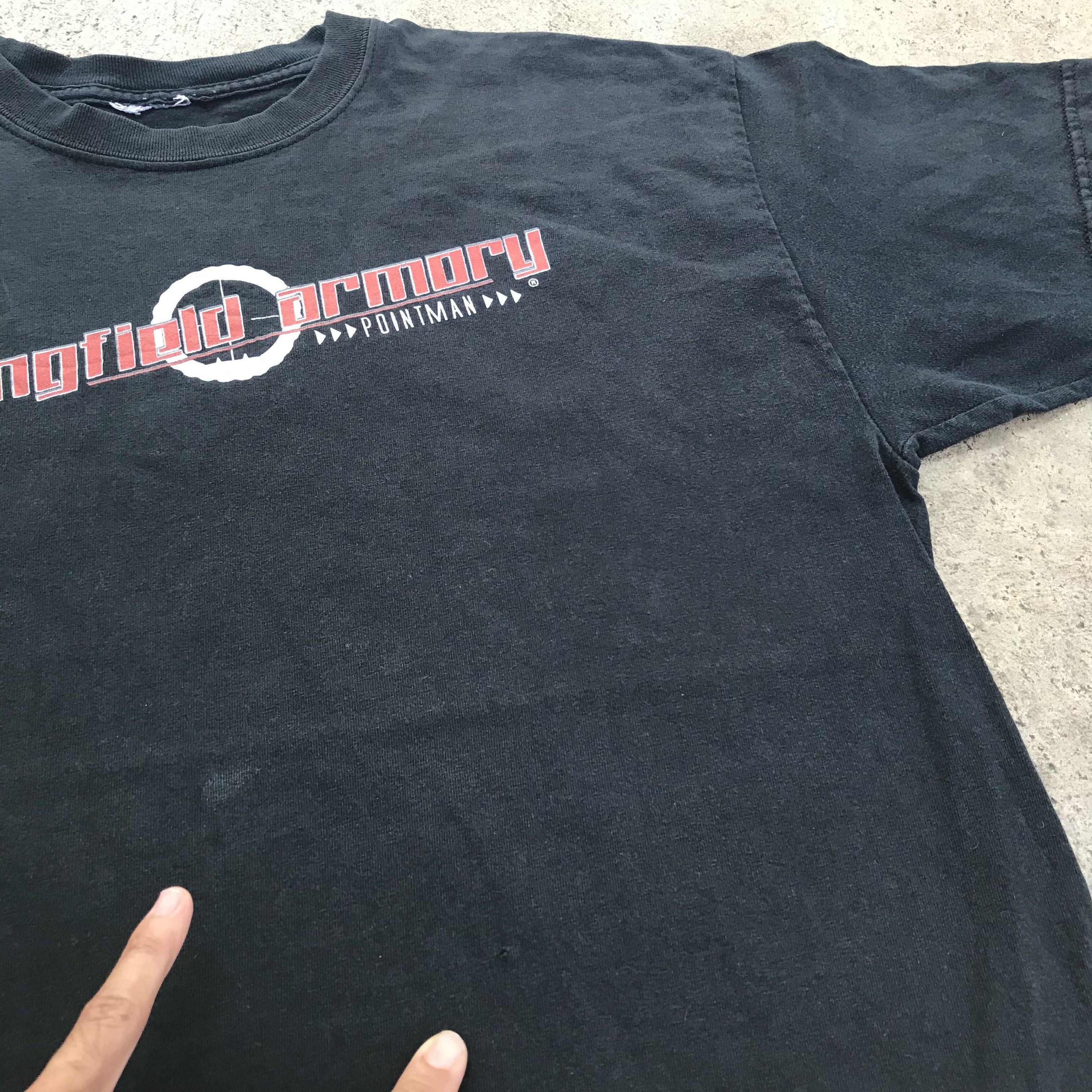 Vintage Vintage Springfield Armory Gun Promo Tee Shirt Size US L / EU 52-54 / 3 - 6 Thumbnail