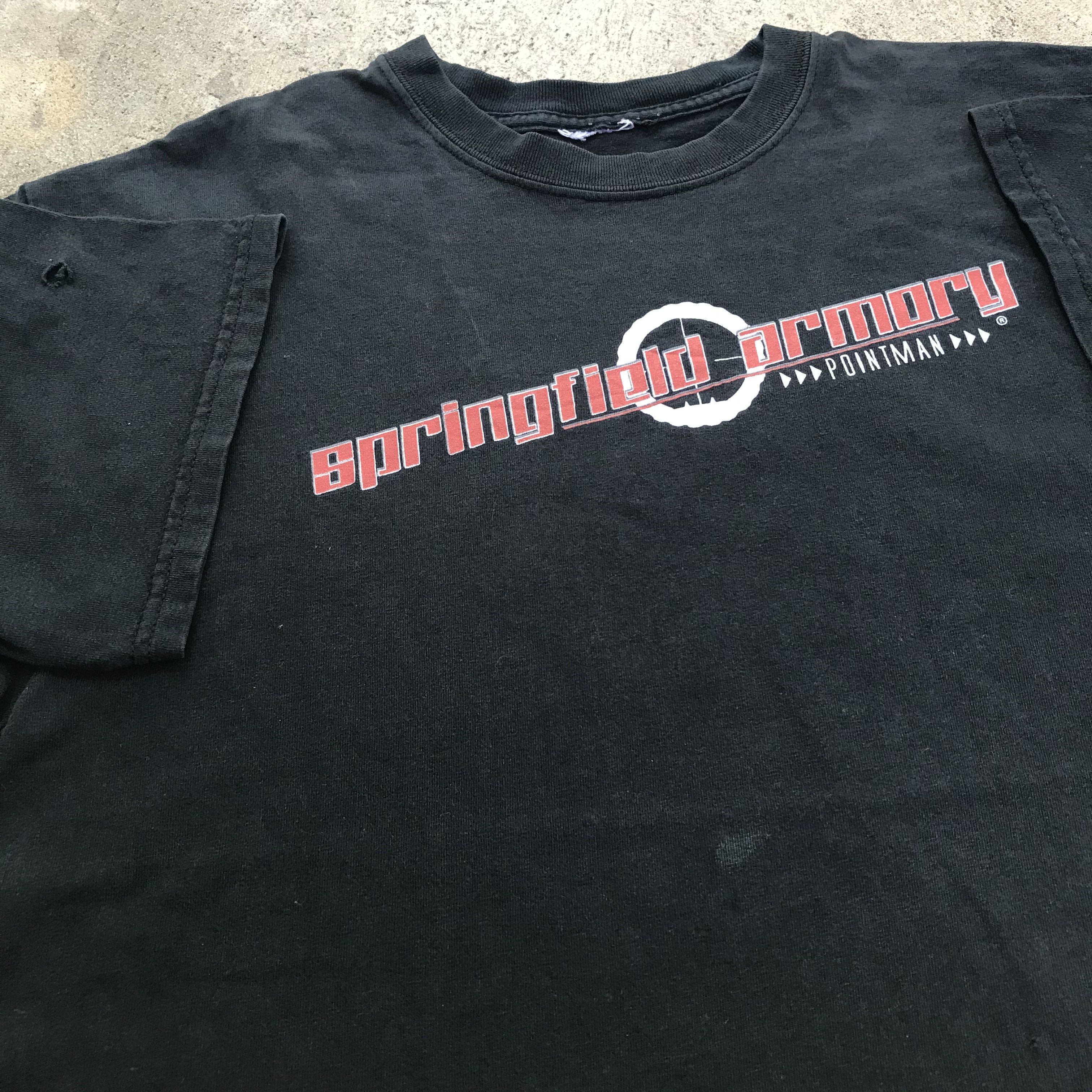 Vintage Vintage Springfield Armory Gun Promo Tee Shirt Size US L / EU 52-54 / 3 - 1 Thumbnail