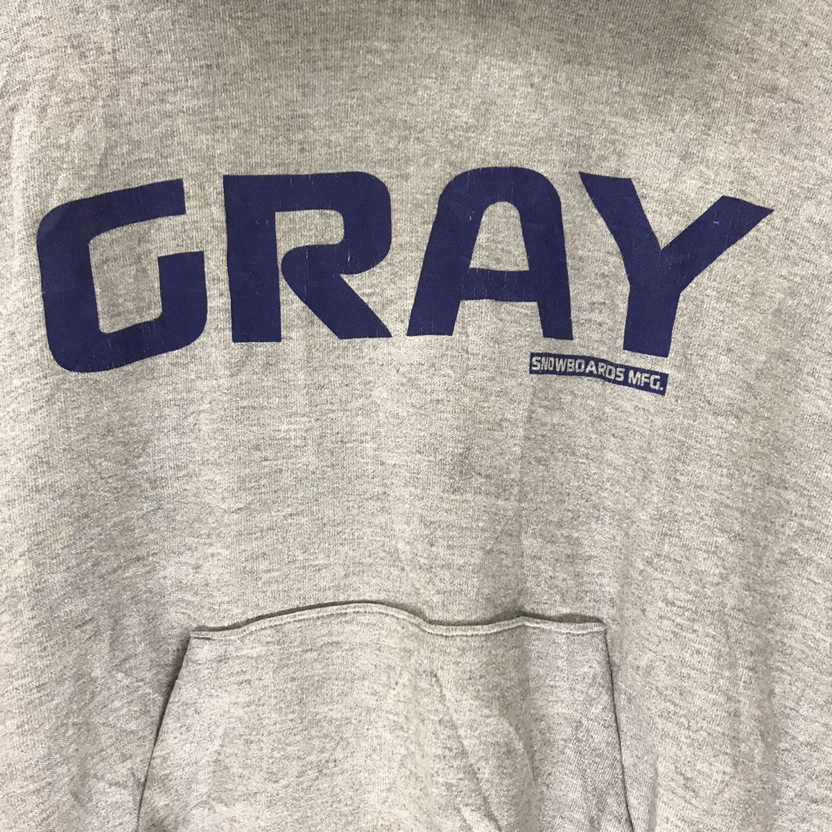 General Research Gray Snowboards Hoodie MFG Made in Japan Size US L / EU 52-54 / 3 - 4 Thumbnail