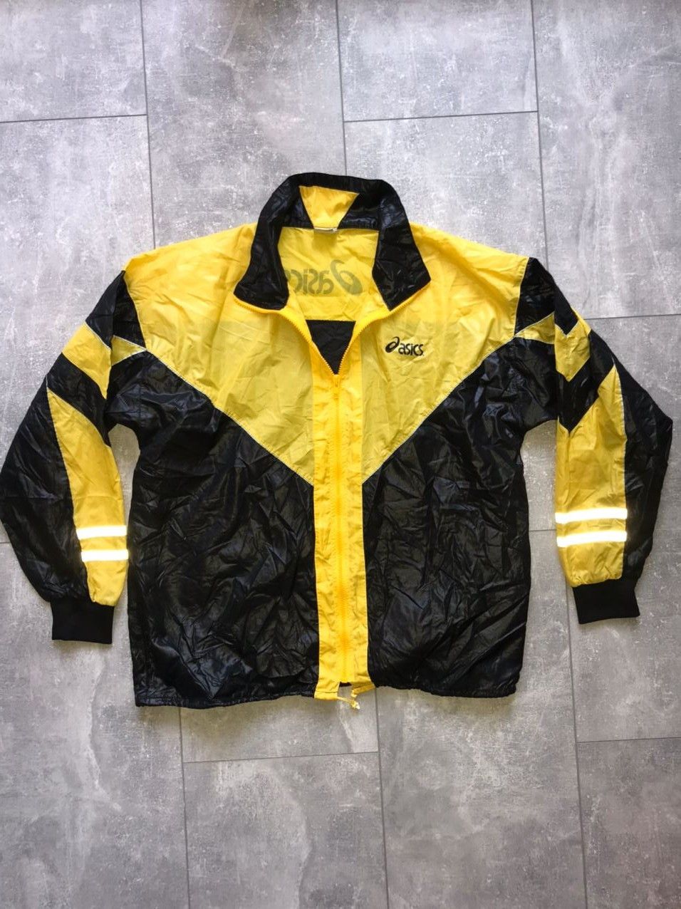 Asics Asics Vintage Kill Bill yellow / Black nylon jacket Size US M / EU 48-50 / 2 - 1 Thumbnail
