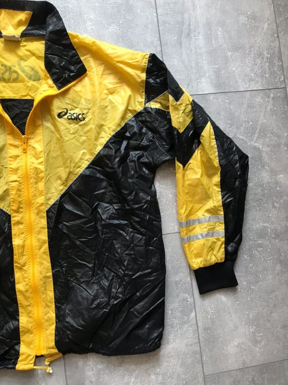 Asics Asics Vintage Kill Bill yellow / Black nylon jacket Size US M / EU 48-50 / 2 - 3 Thumbnail