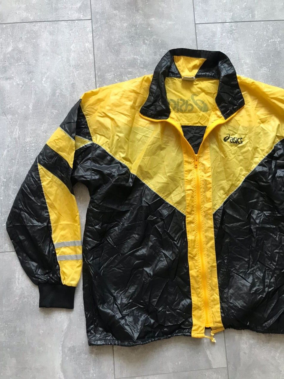 Asics Asics Vintage Kill Bill yellow / Black nylon jacket Size US M / EU 48-50 / 2 - 2 Thumbnail