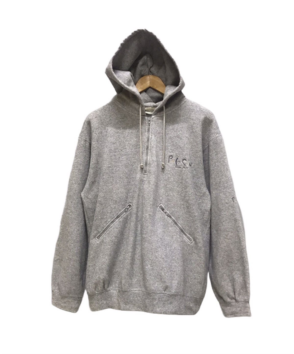Beverly Hills Polo Club × U.S. Polo Assn. Hoodie half zipper double pocket fleece jacket Size US L / EU 52-54 / 3 - 1 Thumbnail