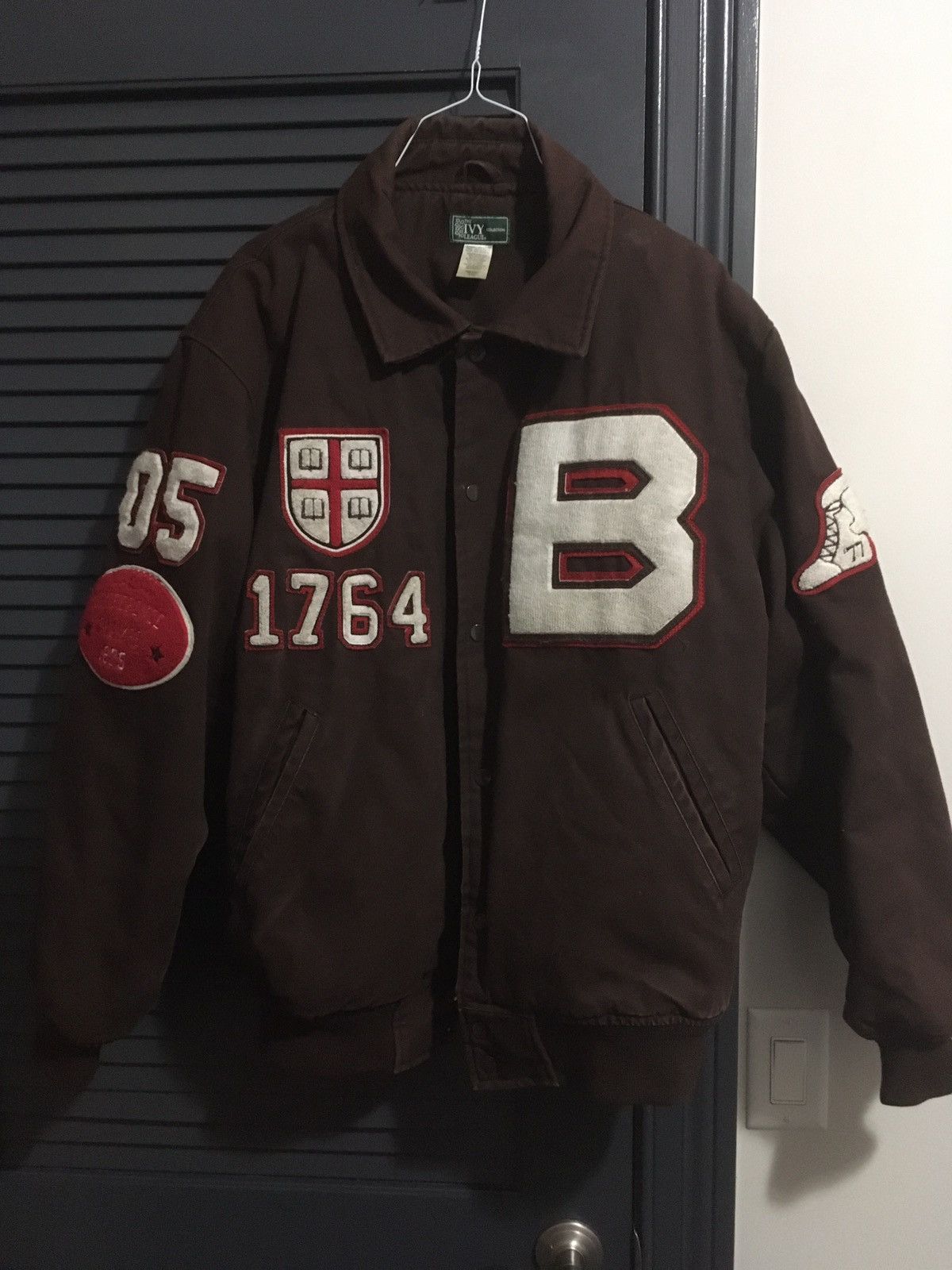 Vintage Brown university Varsity Jacket