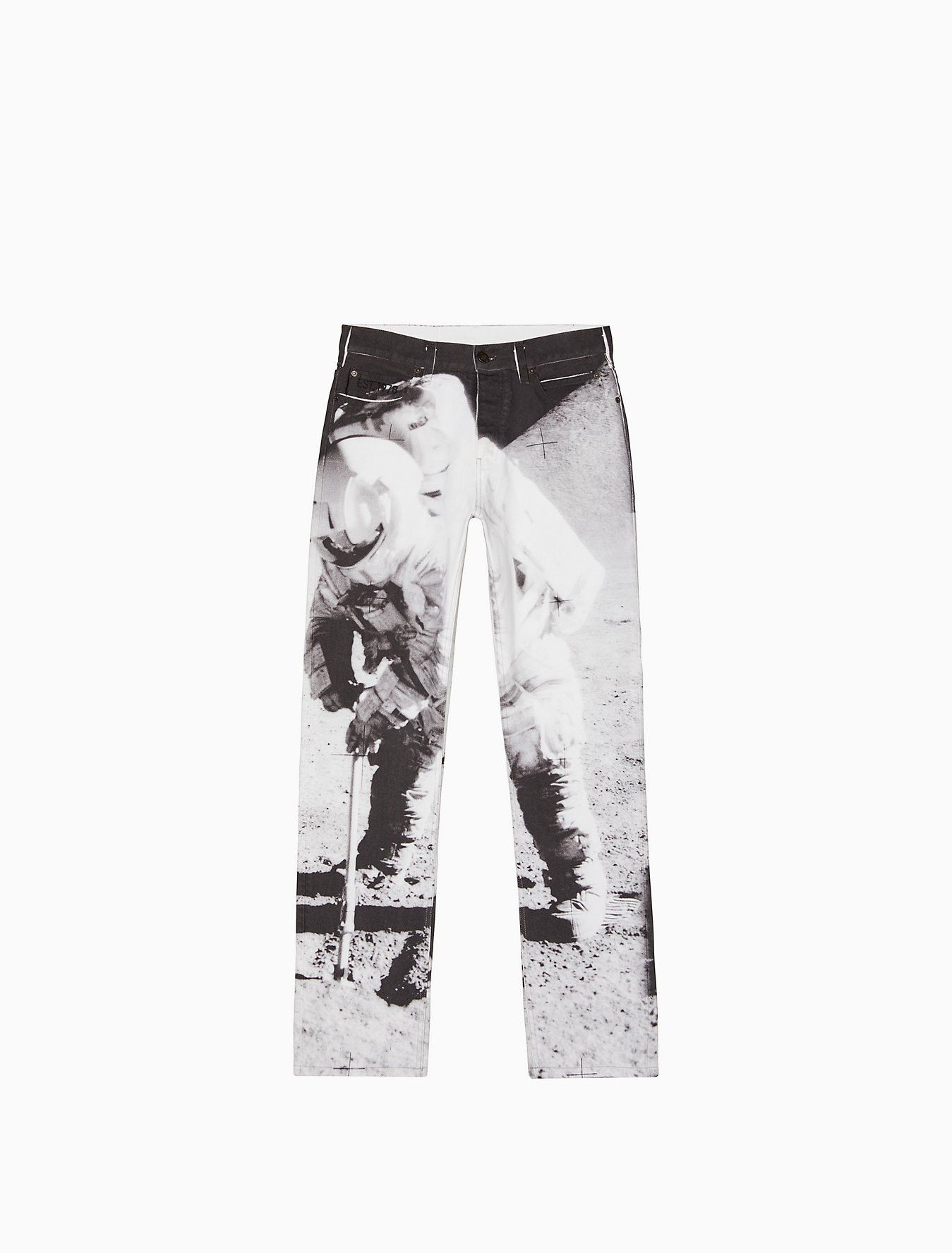 Calvin Klein 205W39NYC EST. 1978 Straight Leg Moon Landings Jeans Size US 32 / EU 48 - 1 Thumbnail