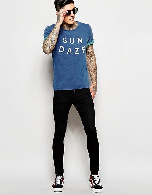 Scotch & Soda XXL Scotch & Soda Sun Daze T-Shirt- Stonewashed Blue Size US XXL / EU 58 / 5 - 3 Thumbnail