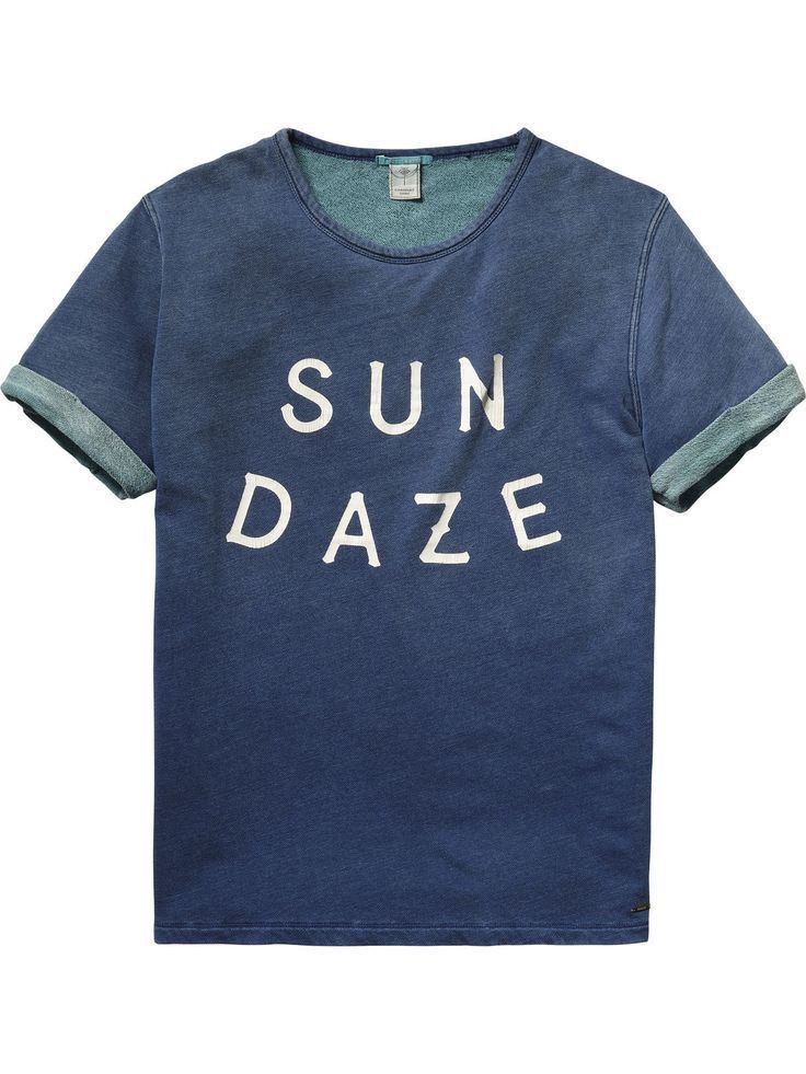 Scotch & Soda XXL Scotch & Soda Sun Daze T-Shirt- Stonewashed Blue Size US XXL / EU 58 / 5 - 1 Thumbnail