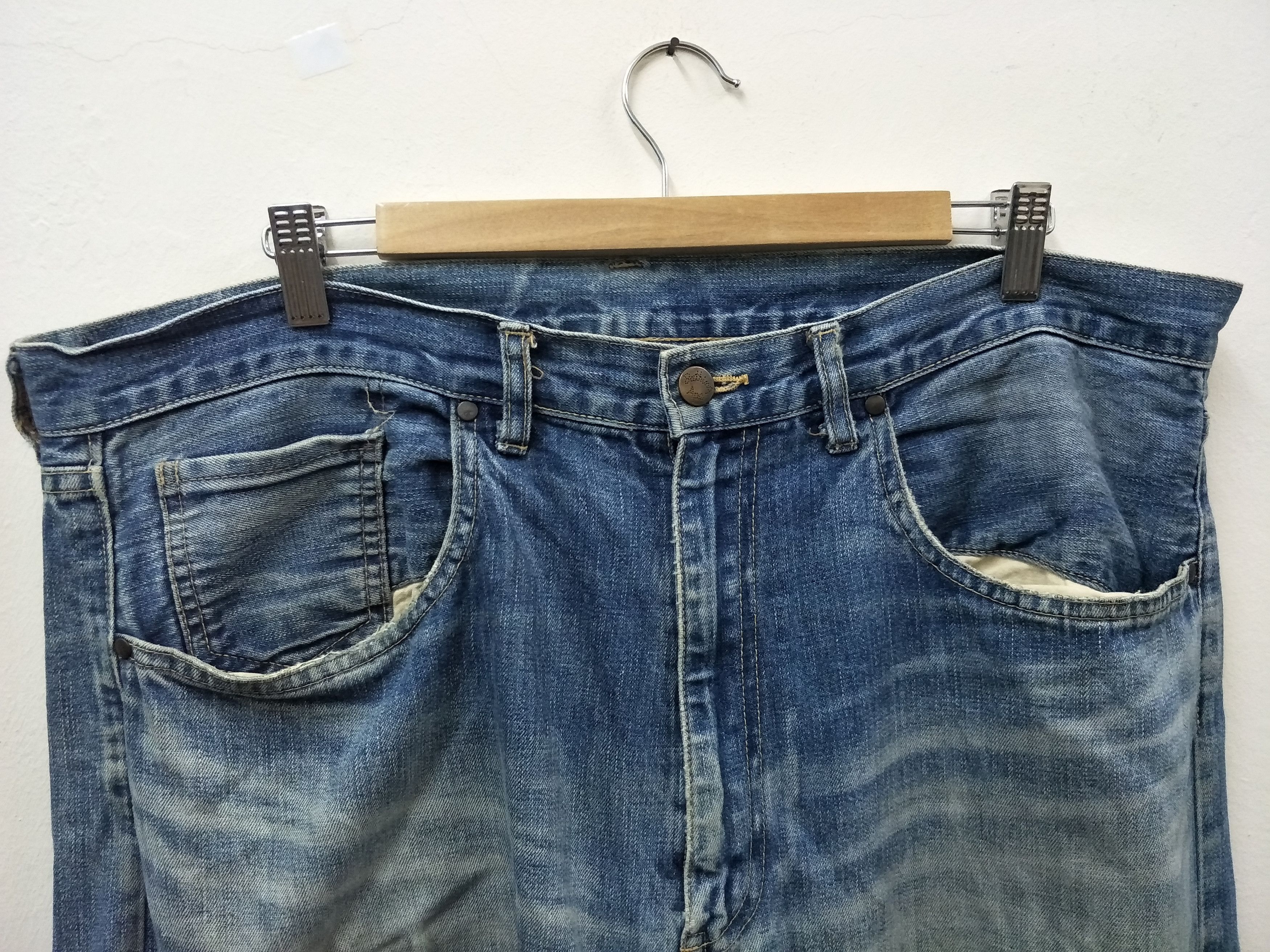 Bape Bape Distress Denim Embroidery Patch Size US 39 - 5 Thumbnail
