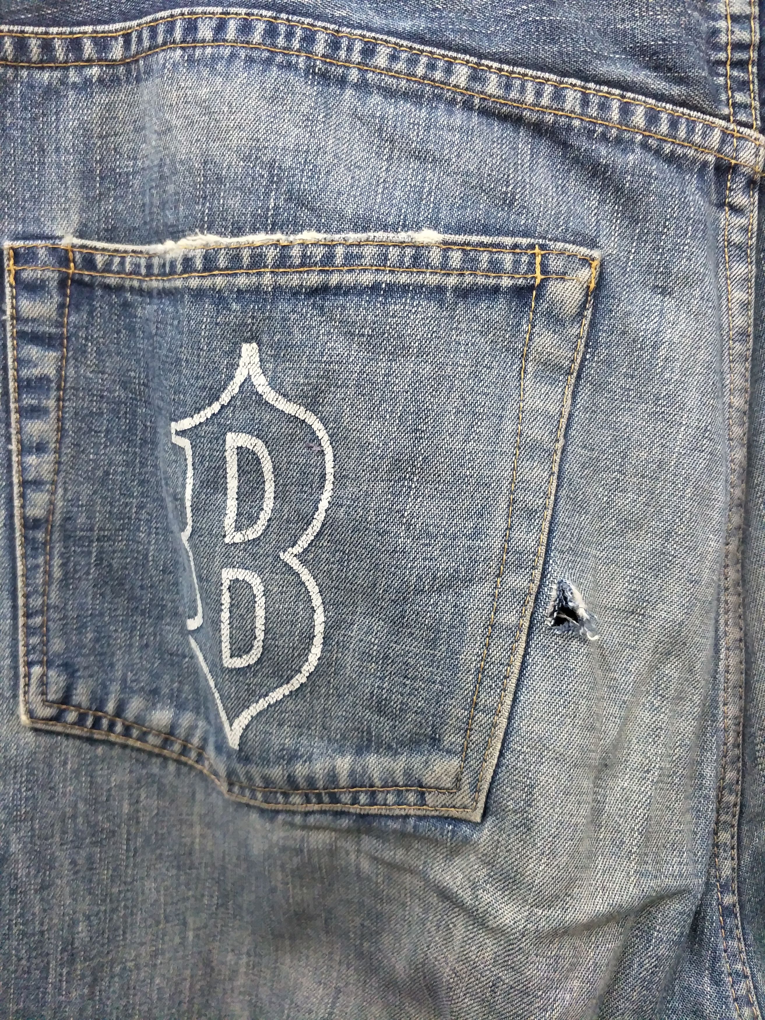 Bape Bape Distress Denim Embroidery Patch Size US 39 - 13 Thumbnail