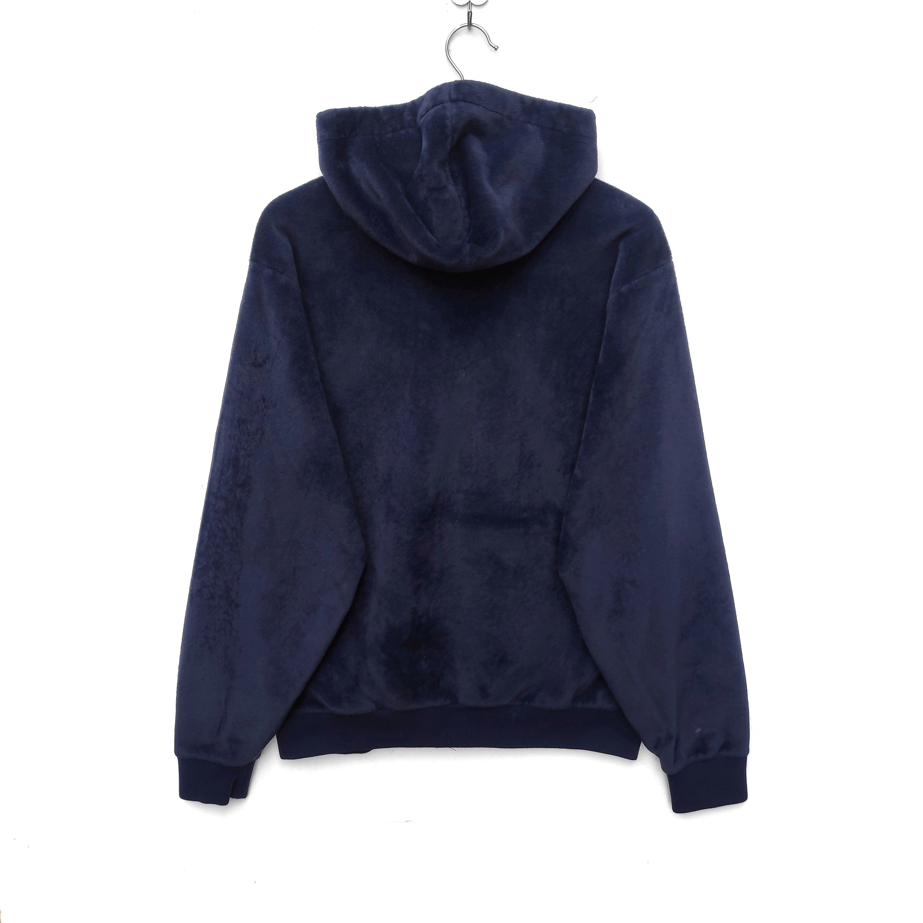 Carhartt × Vintage Vintage CARHARTT VELVET HOODIE LARGE DARK BLUE DOPE Size US L / EU 52-54 / 3 - 3 Thumbnail