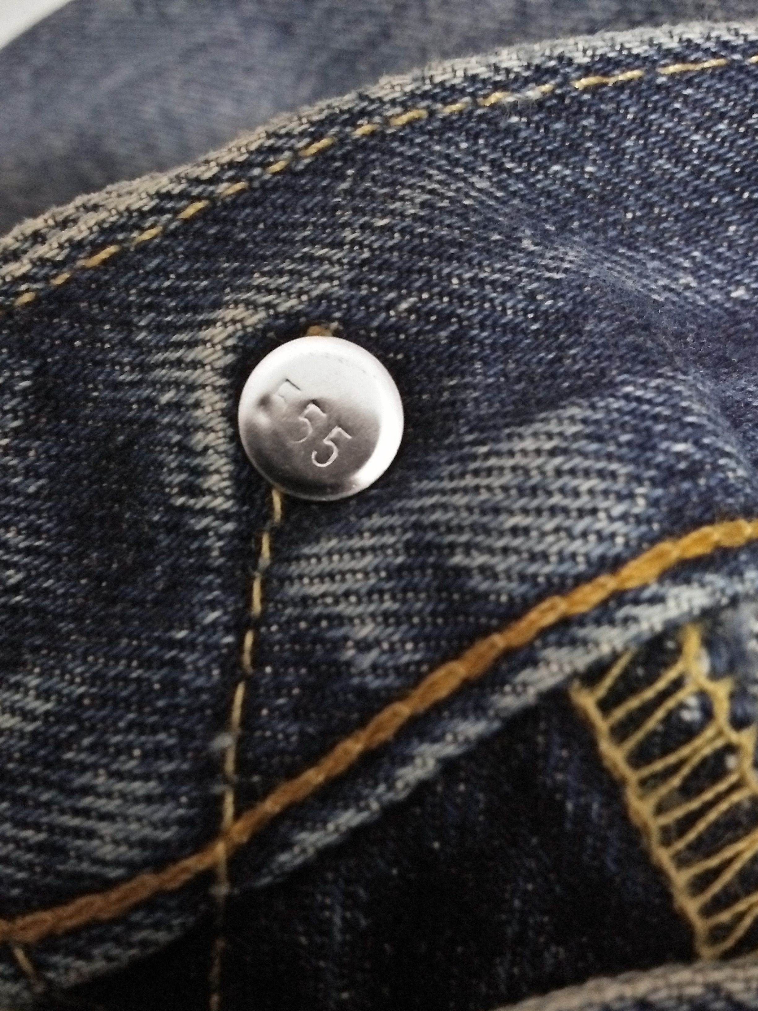 Levi's 90s LEVIS 501XX BIG E DENIM SELVEDGE USA 555 (A858) Size US 32 / EU 48 - 15 Thumbnail