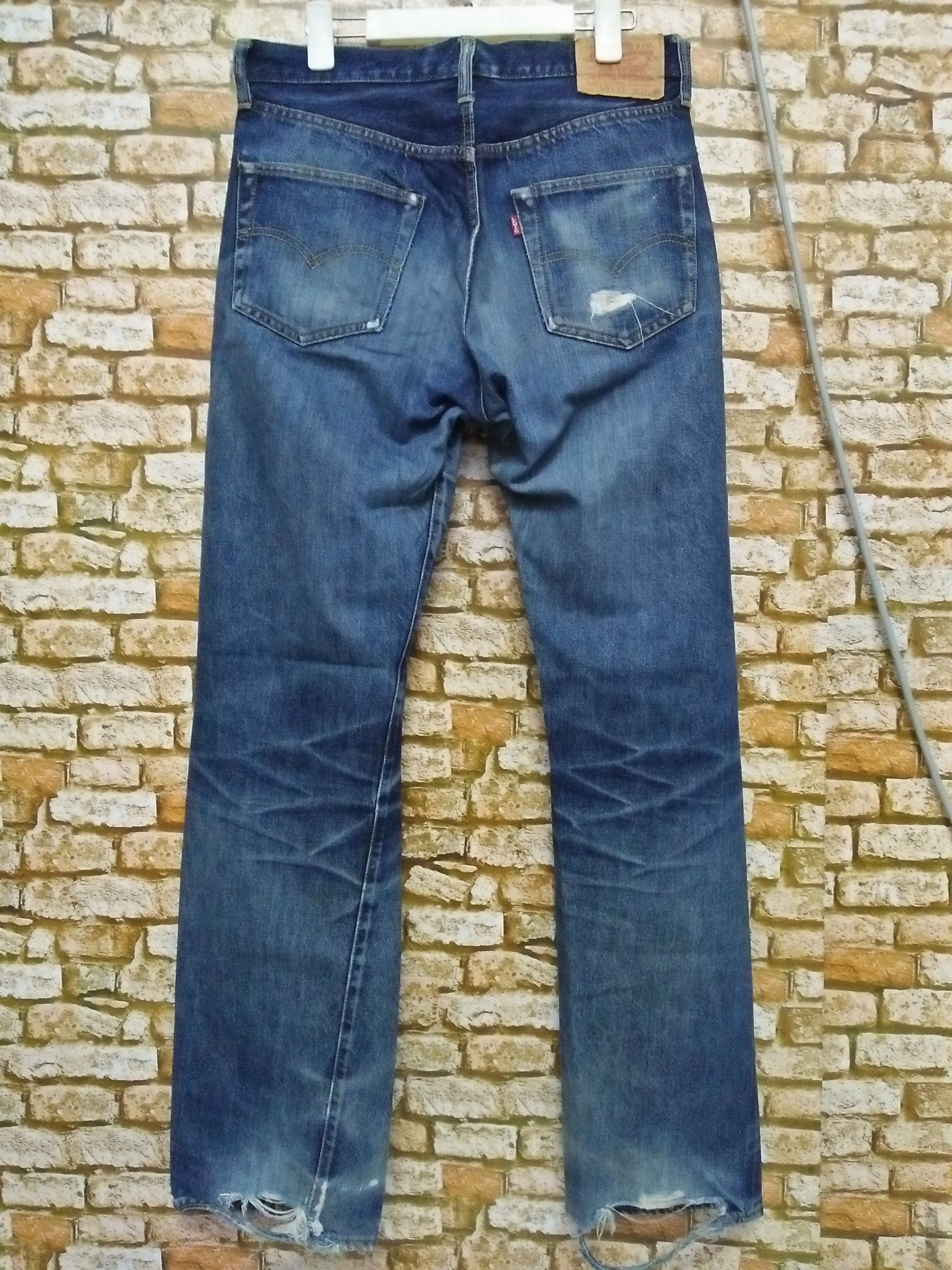 Levi's 90s LEVIS 501XX BIG E DENIM SELVEDGE USA 555 (A858) Size US 32 / EU 48 - 5 Thumbnail