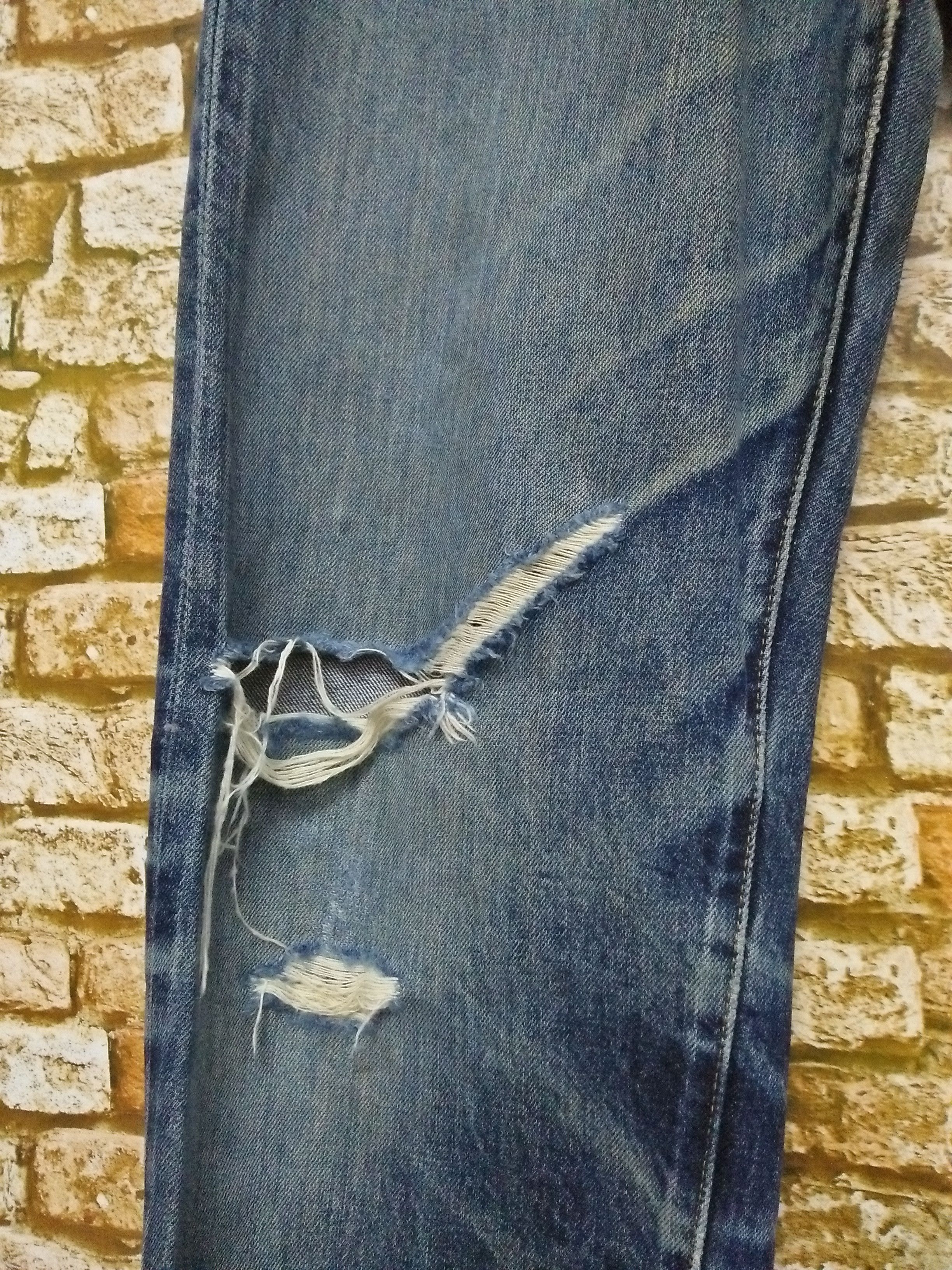 Levi's 90s LEVIS 501XX BIG E DENIM SELVEDGE USA 555 (A858) Size US 32 / EU 48 - 4 Thumbnail