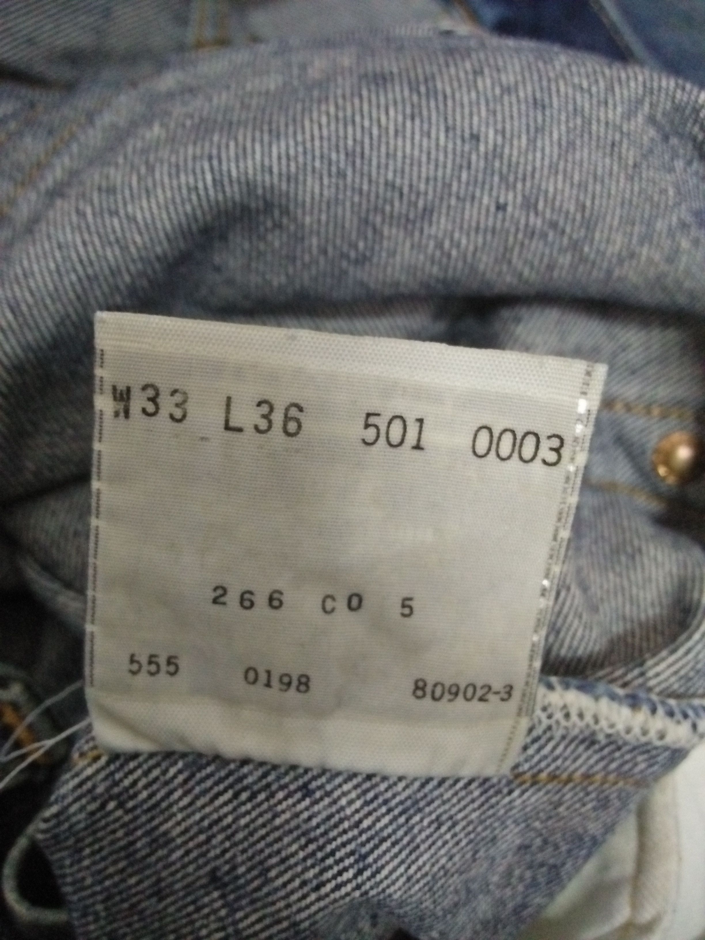 Levi's 90s LEVIS 501XX BIG E DENIM SELVEDGE USA 555 (A858) Size US 32 / EU 48 - 14 Thumbnail