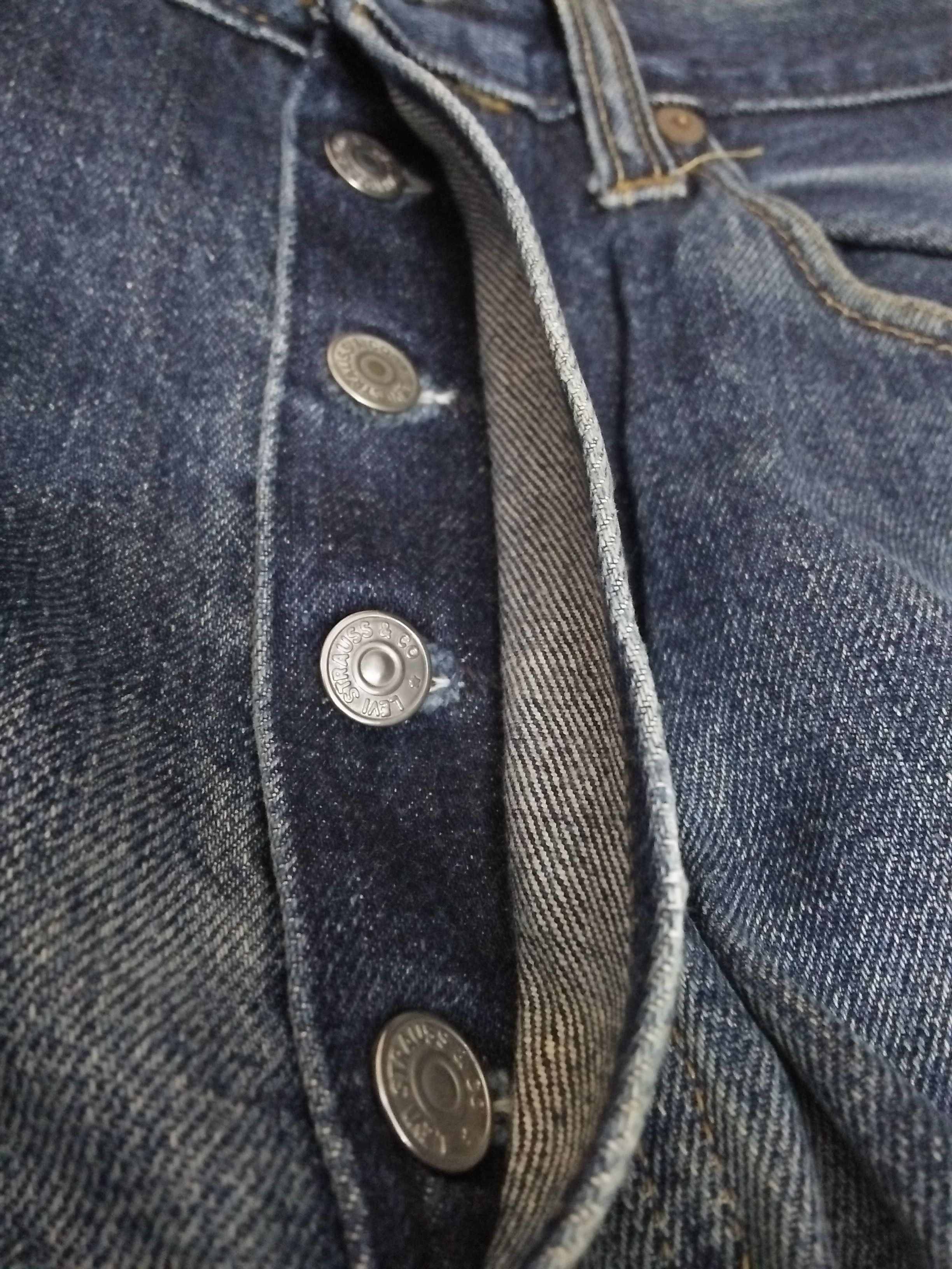 Levi's 90s LEVIS 501XX BIG E DENIM SELVEDGE USA 555 (A858) Size US 32 / EU 48 - 12 Thumbnail