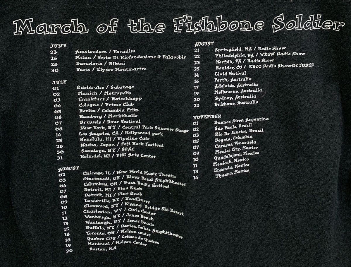Band Tees Vintage Fishbone March Of The Fishbone Soldier T-shirts Size US M / EU 48-50 / 2 - 6 Thumbnail
