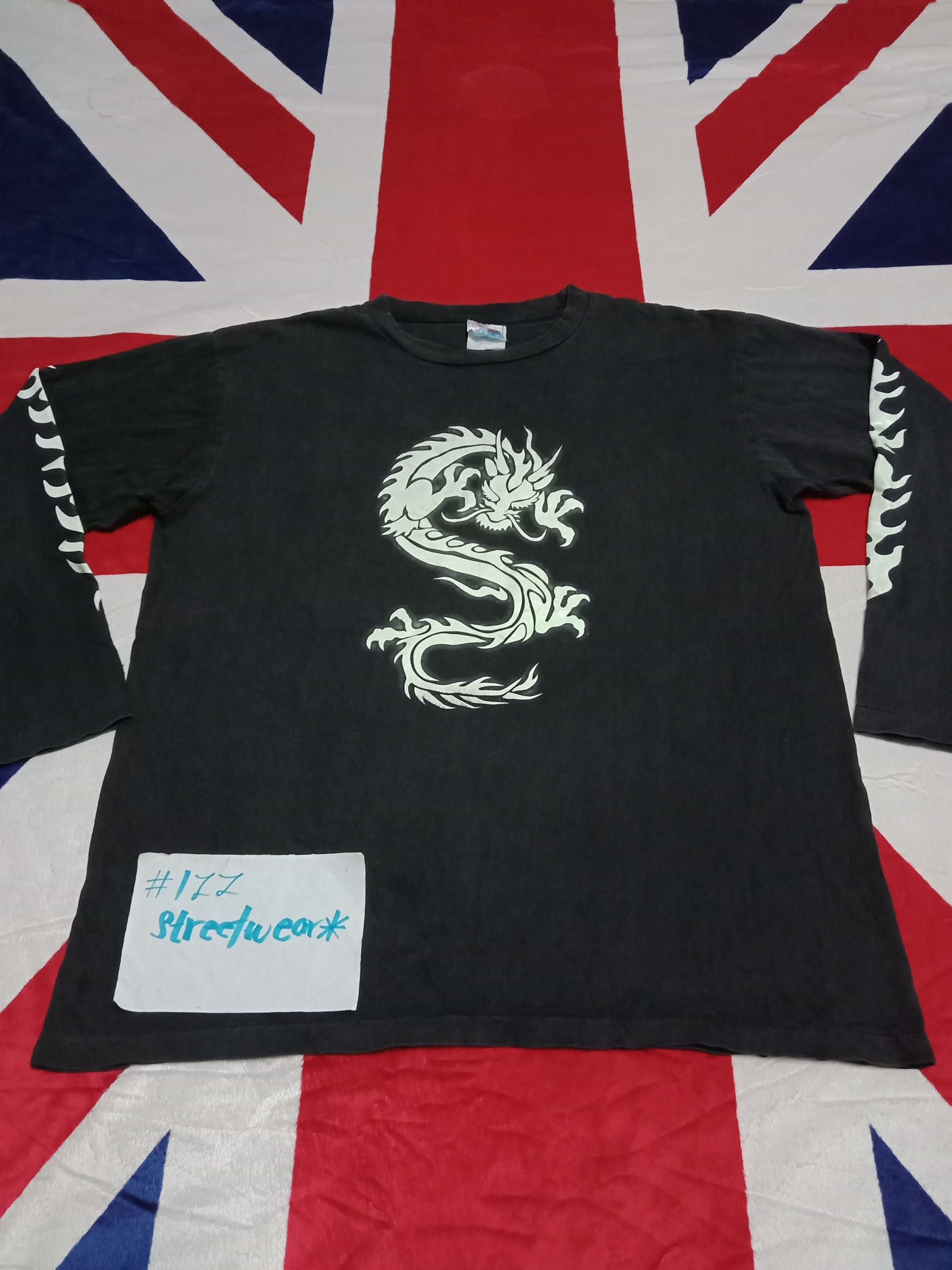 Rare × Stussy × Vintage Vintage 90s 80s Stussy Dragon Long