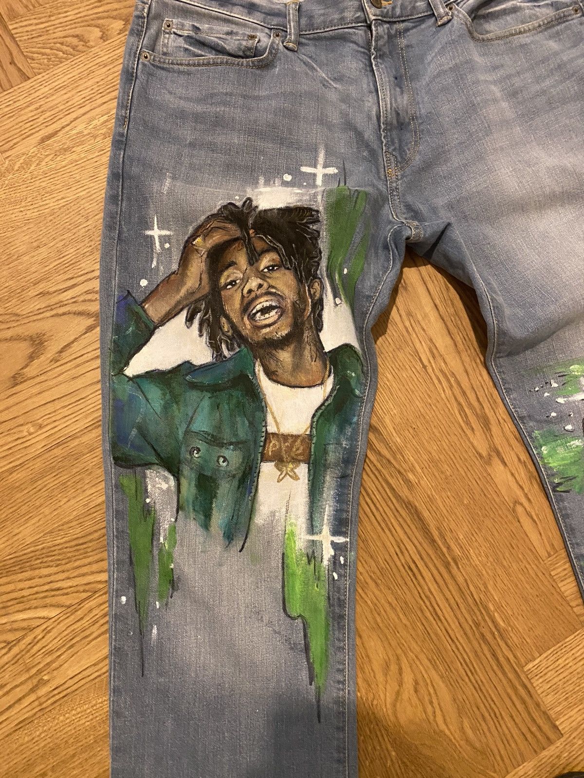 OLDODEジーンズ BlackBerry Playboi Carti Jeans