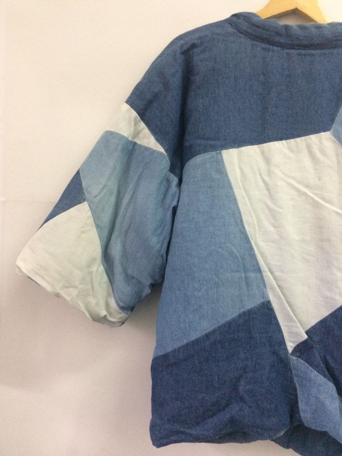 Japanese Brand sanjuro blue indigo Patchwork Like kapital kimono Jacket Size US L / EU 52-54 / 3 - 9 Thumbnail