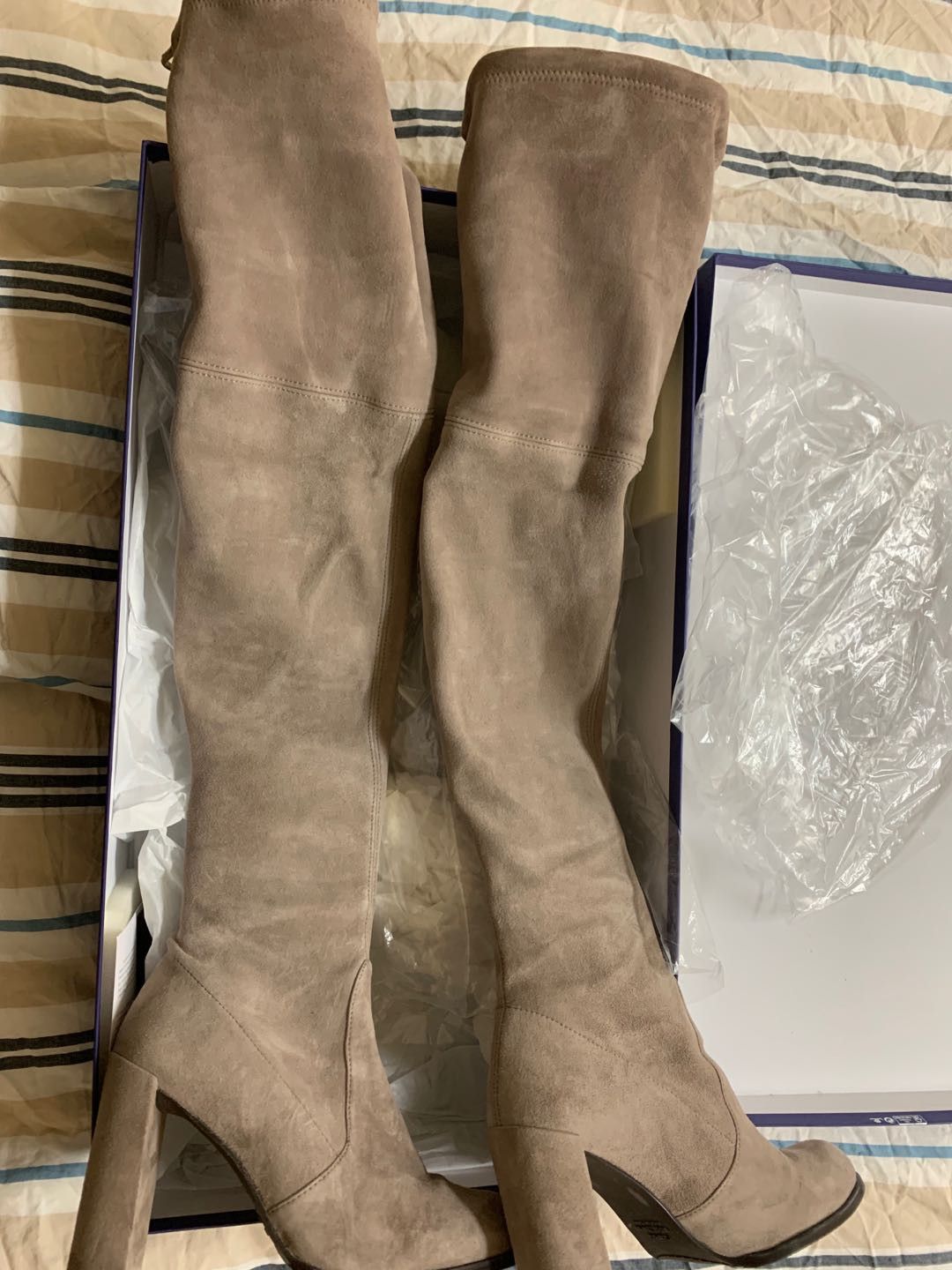 Stuart Weitzman Hiline Haze Suede Over Knee Boots Size 6 Footwear