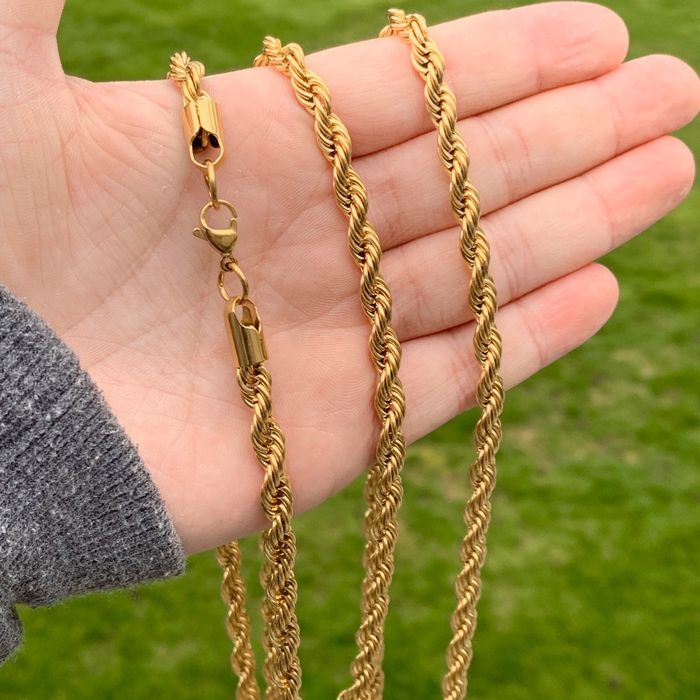 Streetwear Rope Chain Gold 16”24” 6mm Grailed